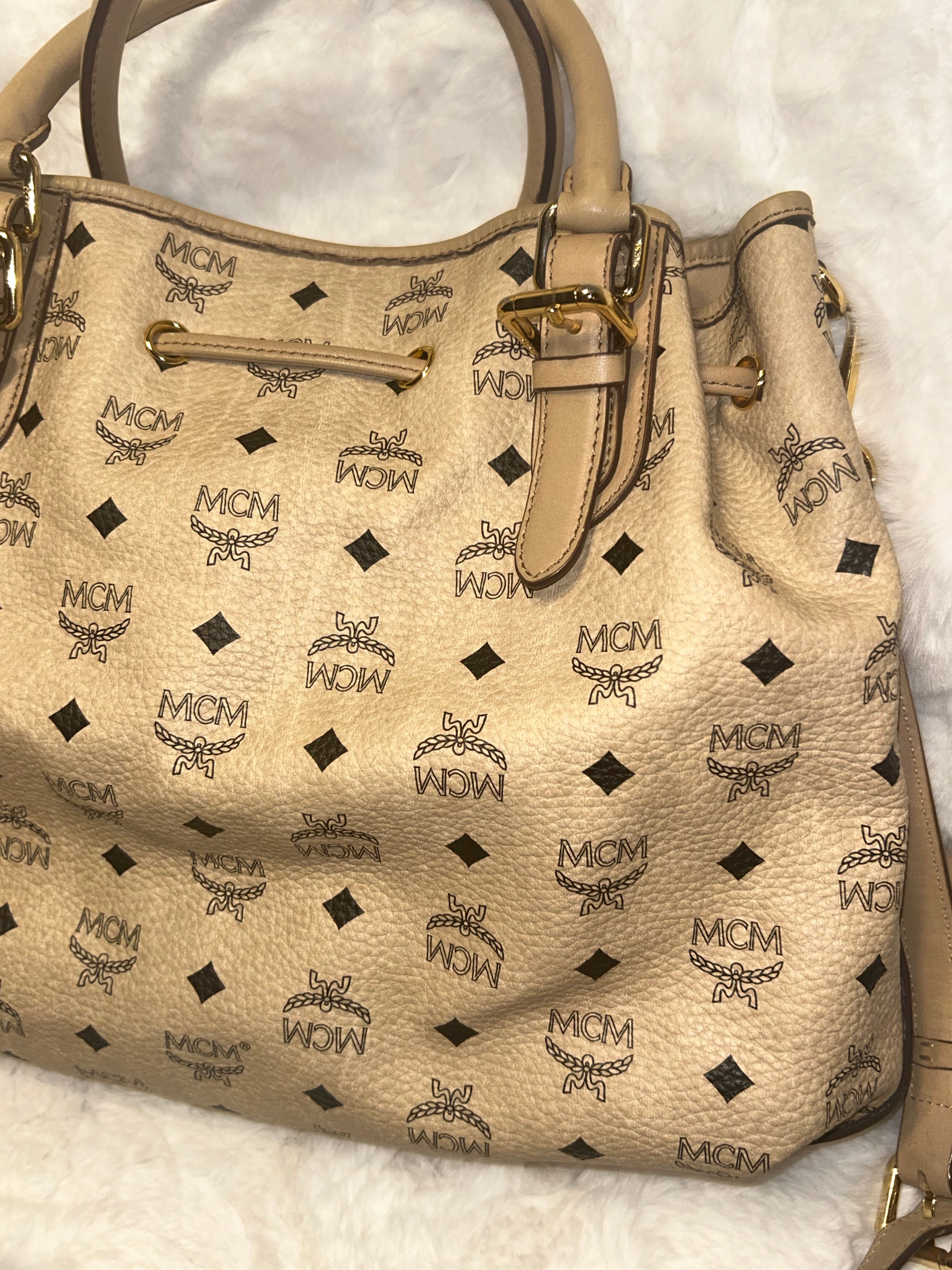 MCM Visetos Canvas Tote