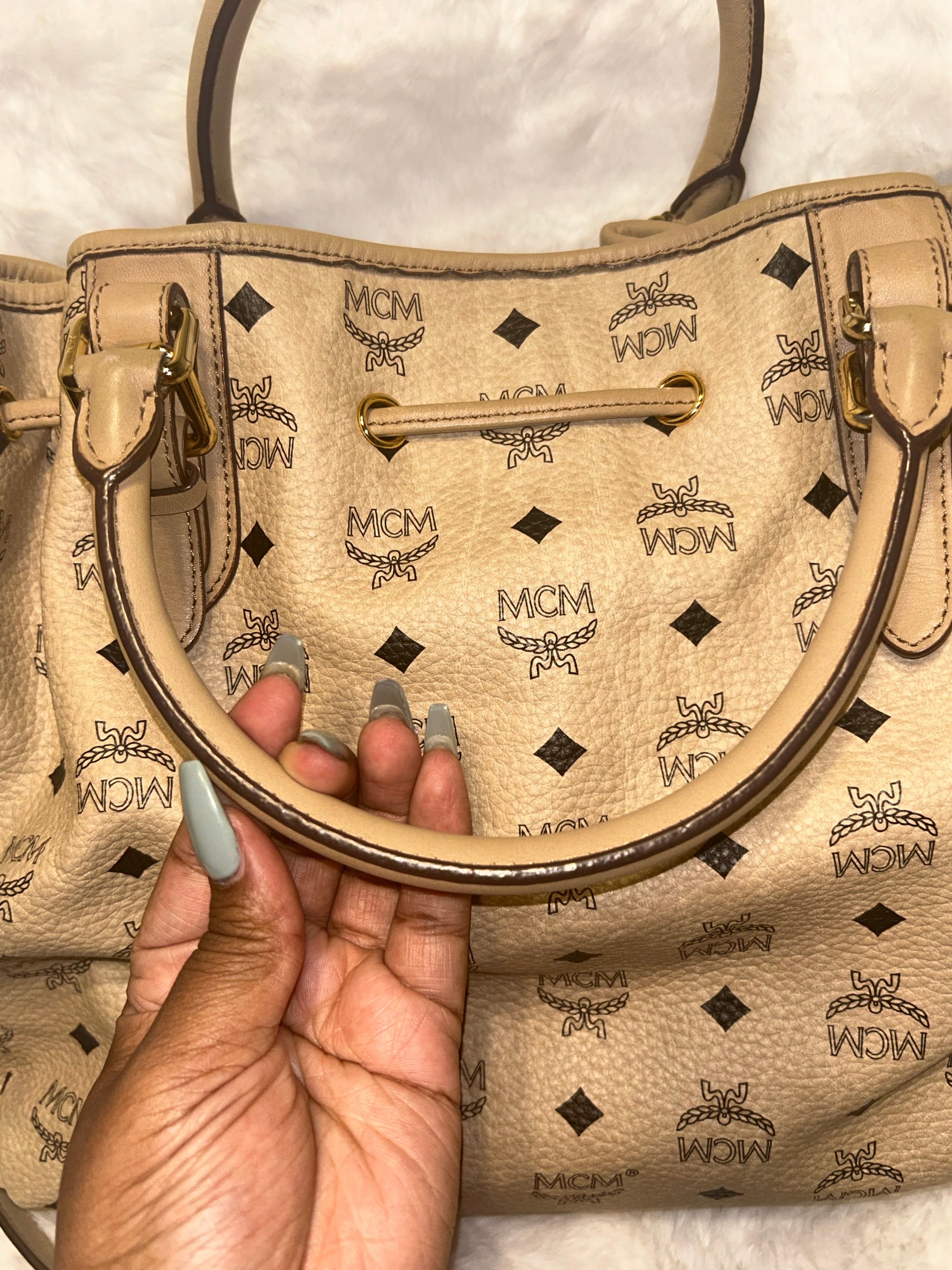 MCM Visetos Canvas Tote