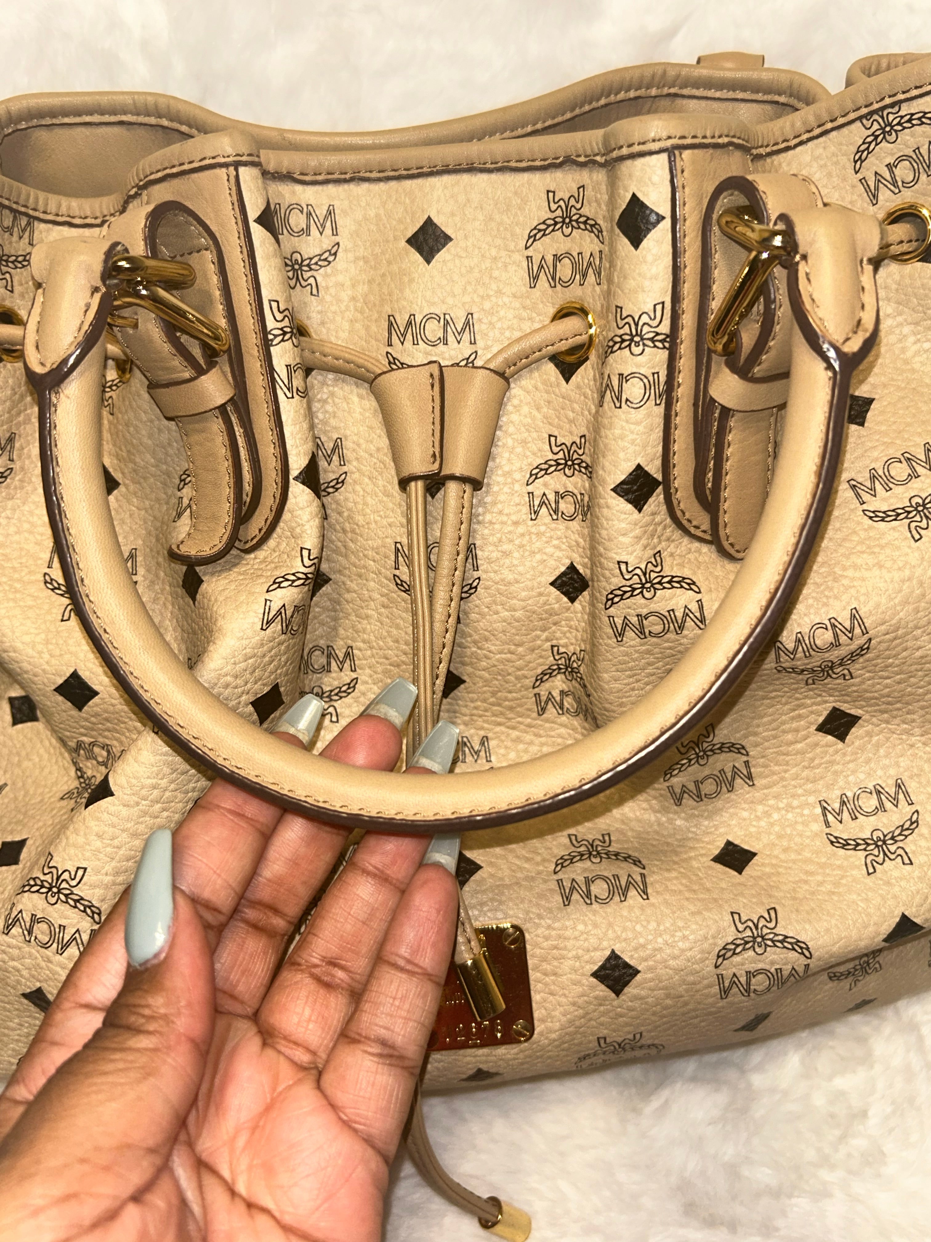 MCM Visetos Canvas Tote
