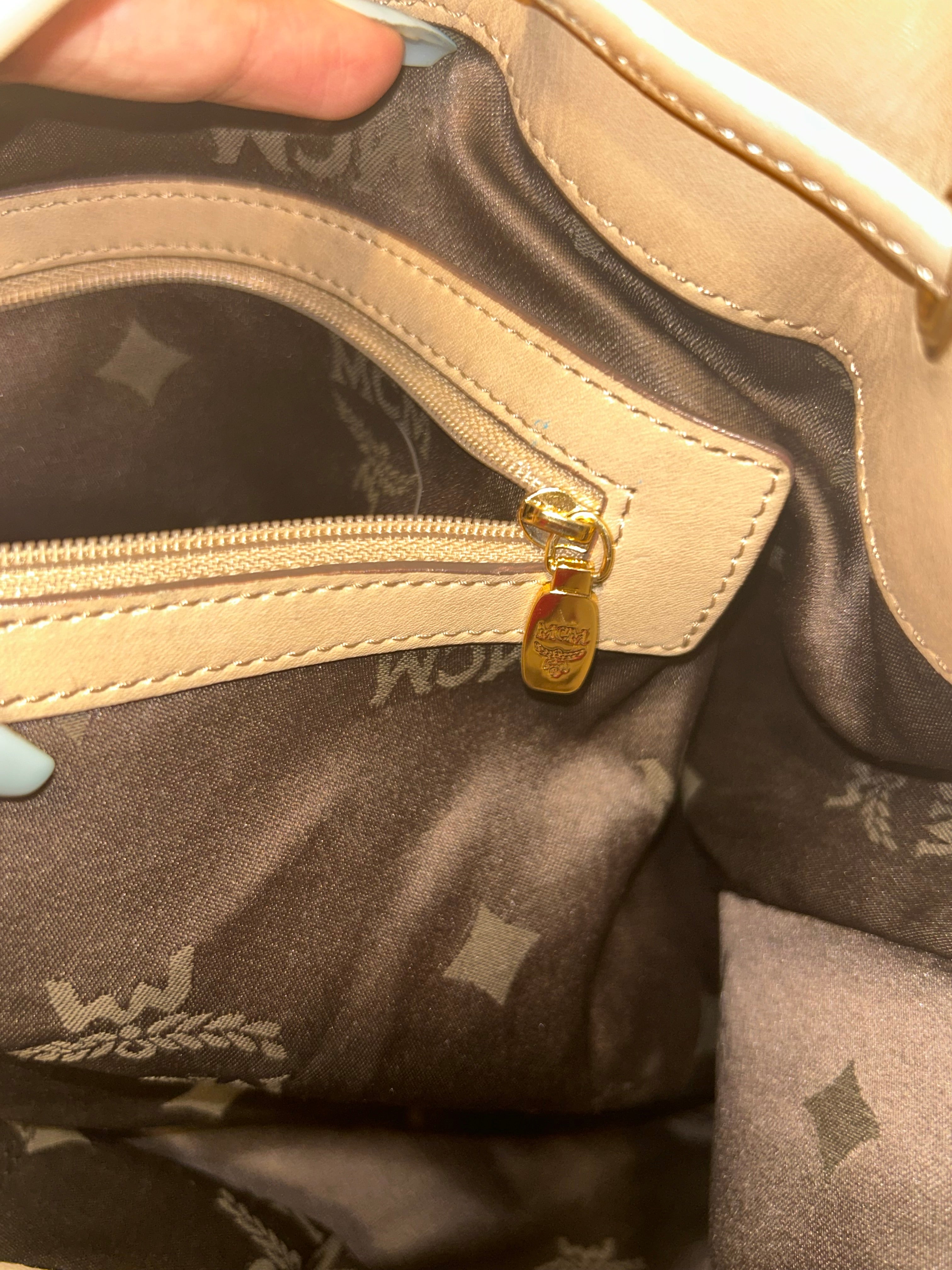 MCM Visetos Canvas Tote