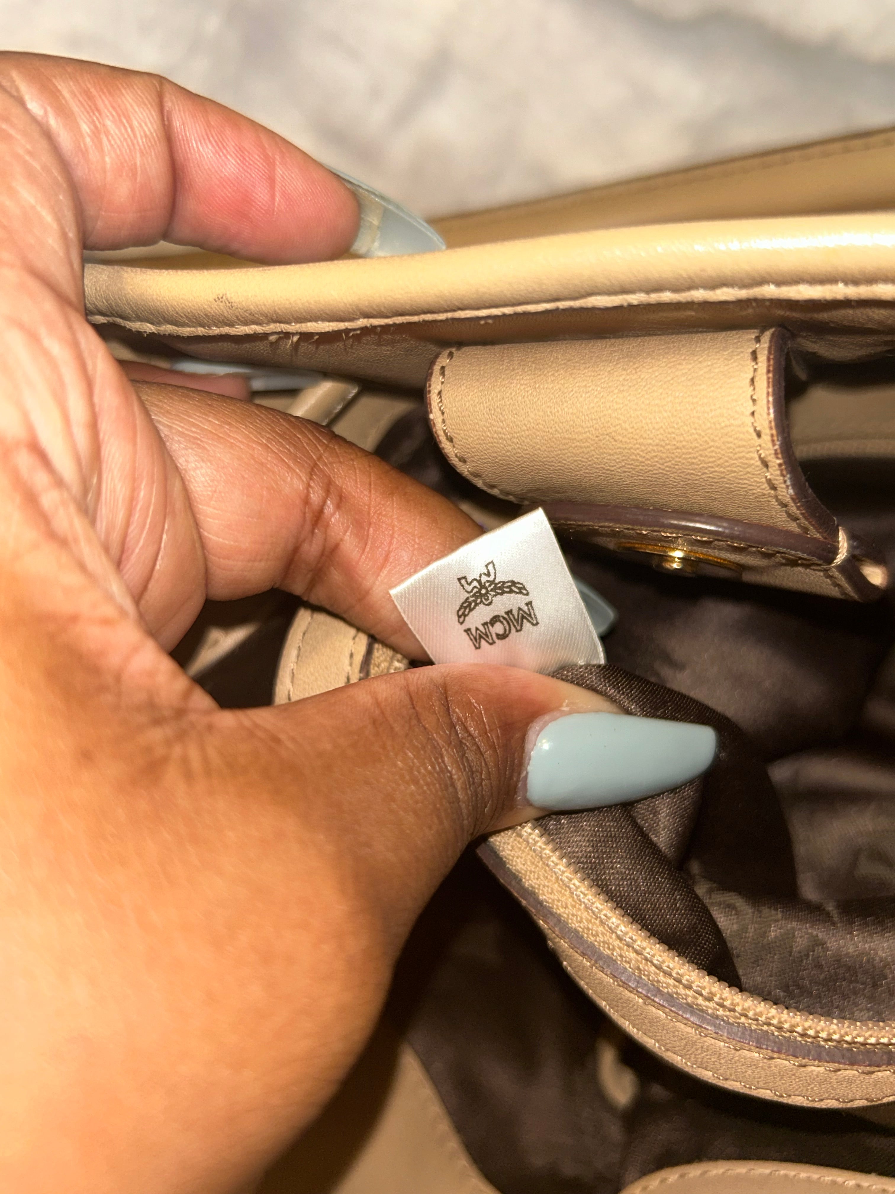 MCM Visetos Canvas Tote