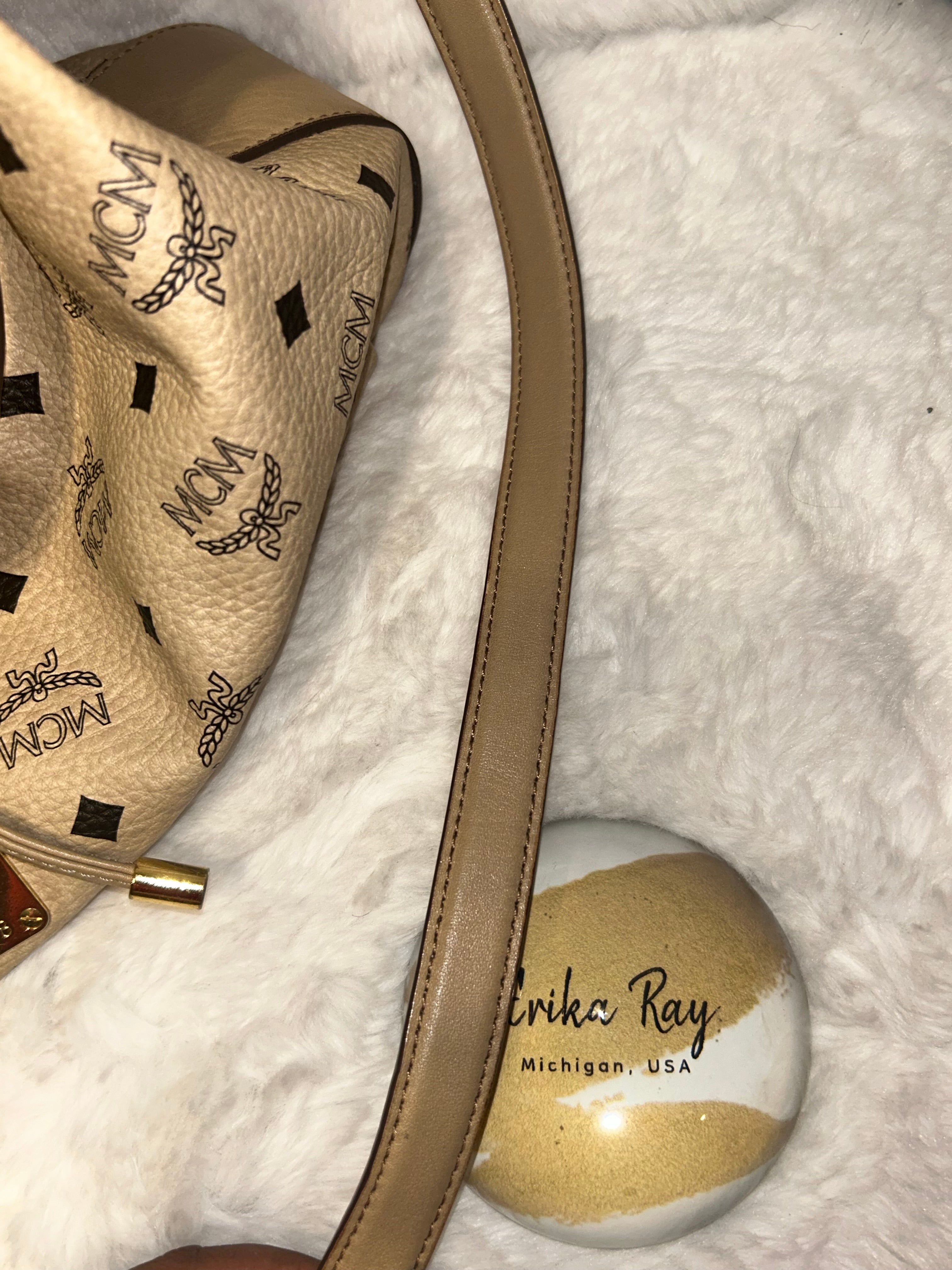 MCM Visetos Canvas Tote
