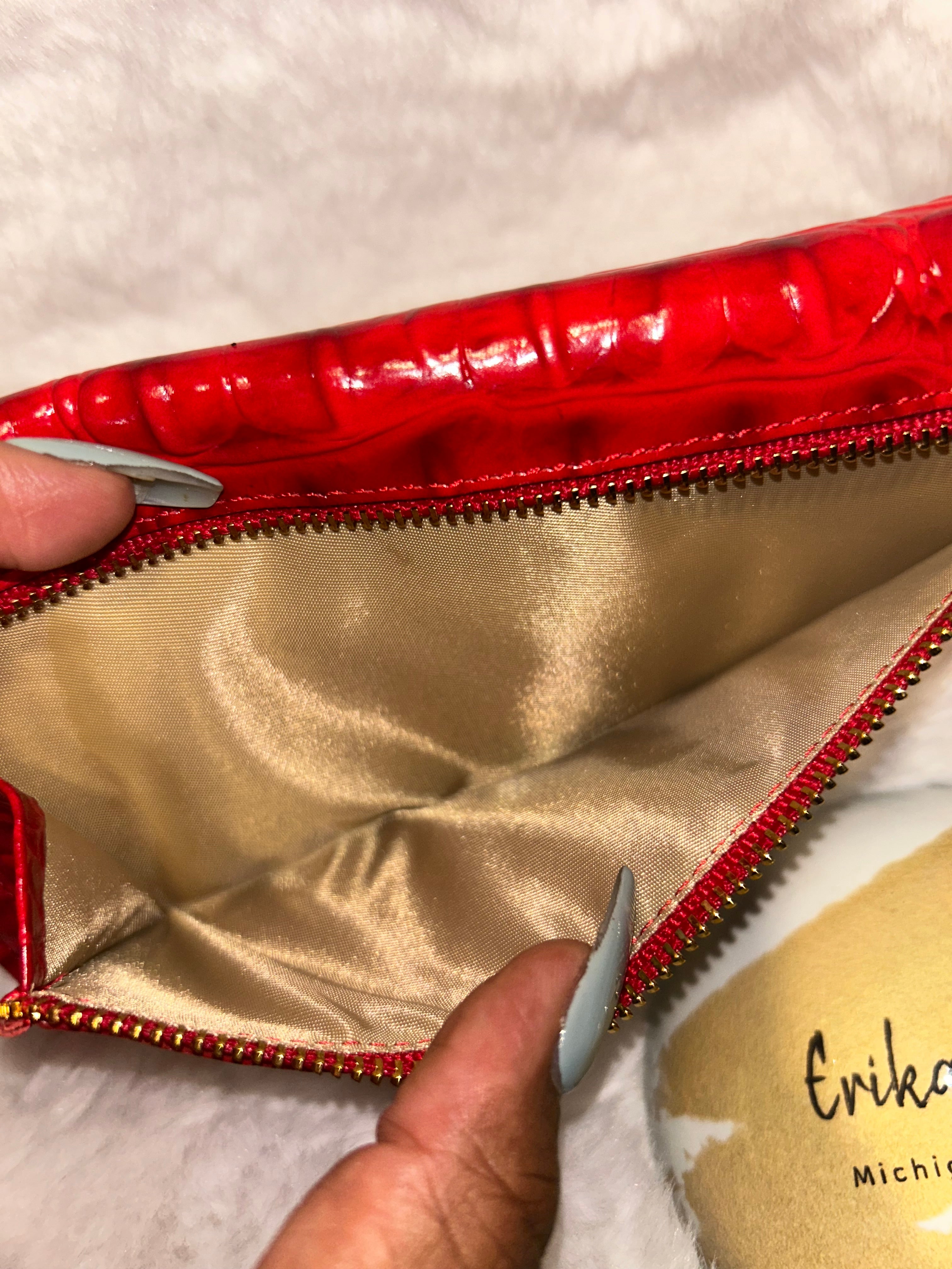 Brahmin Crocodile Embossed Leather Wallet