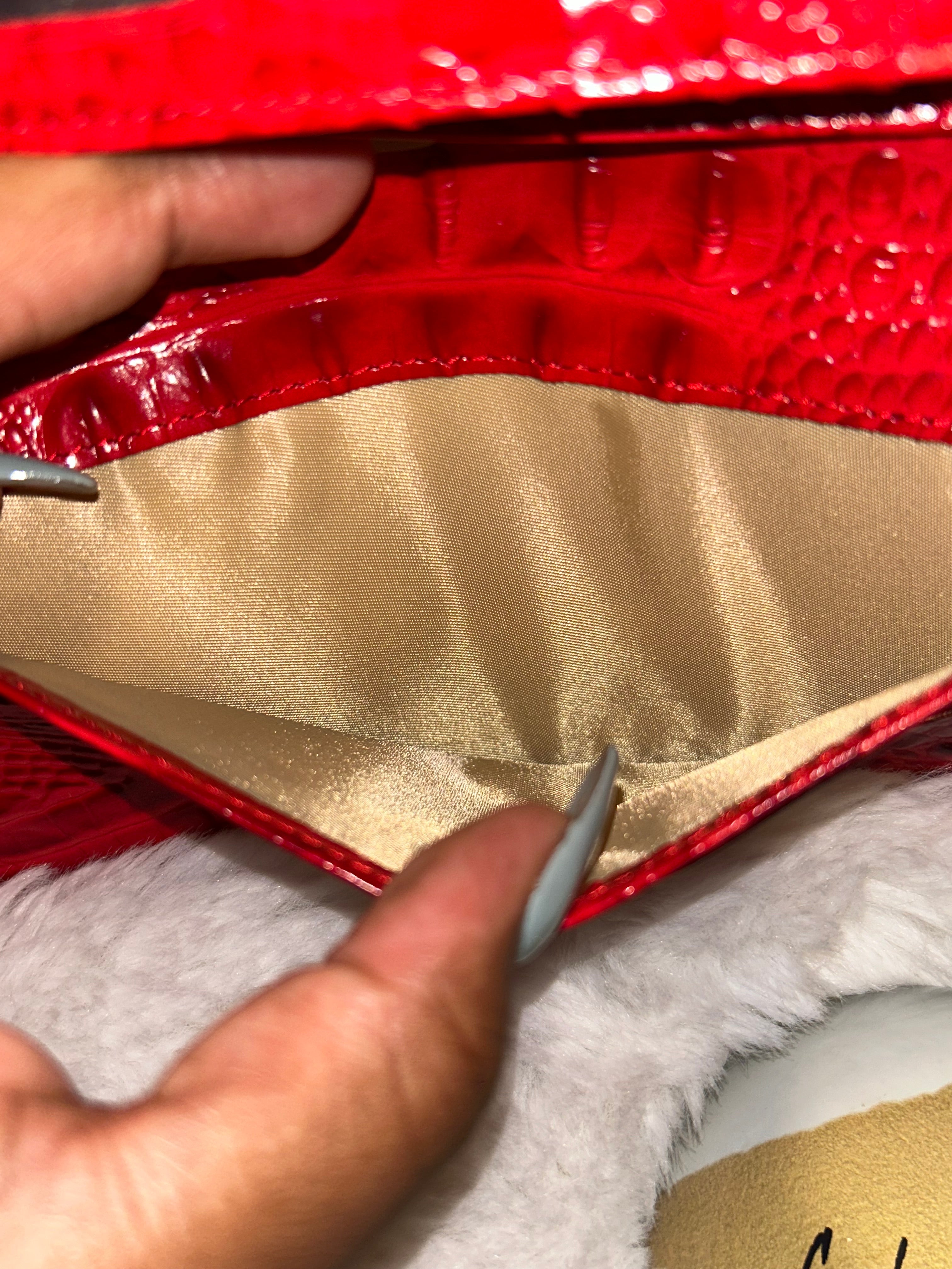 Brahmin Crocodile Embossed Leather Wallet