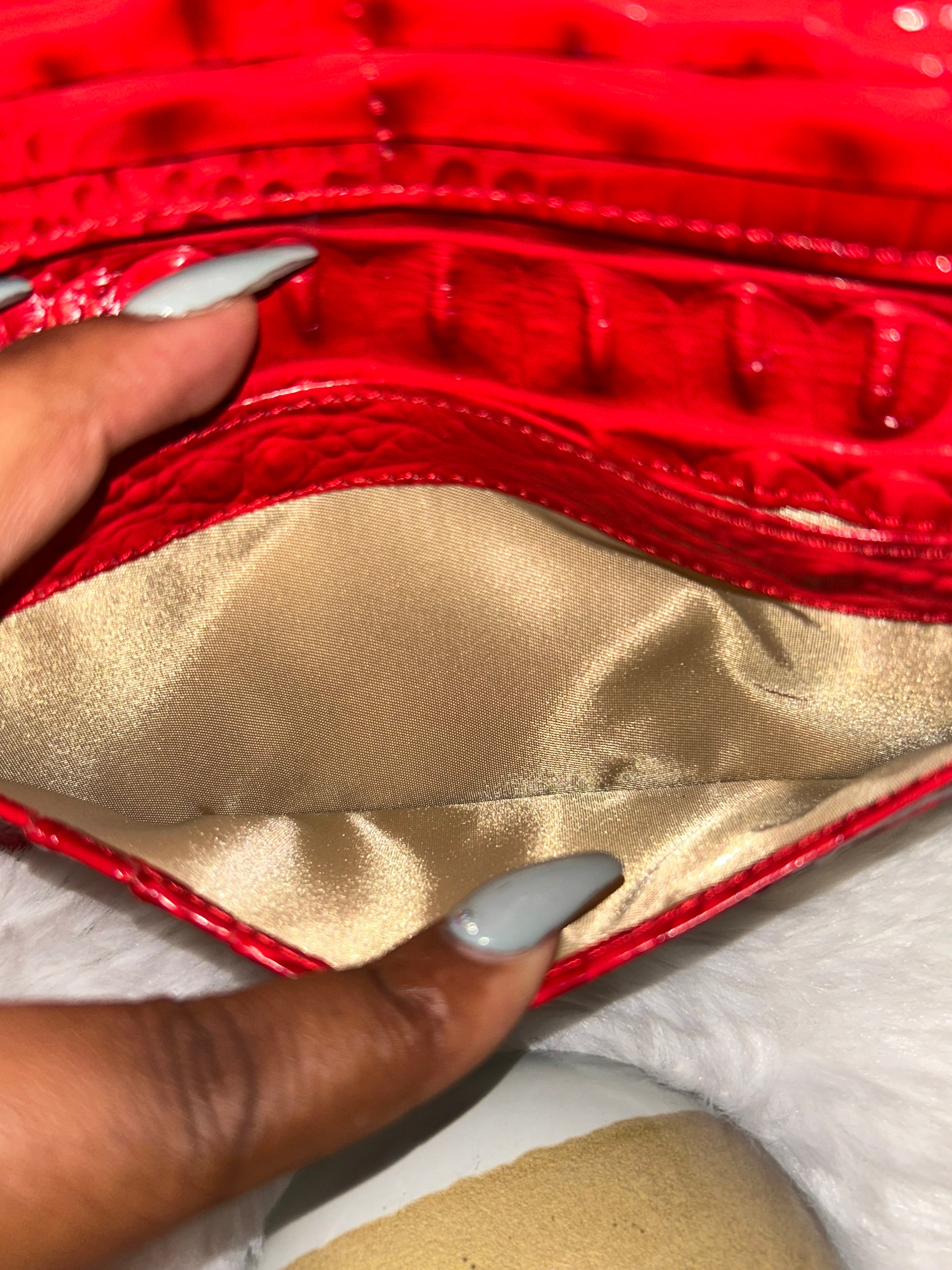 Brahmin Crocodile Embossed Leather Wallet
