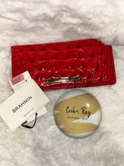 Brahmin Crocodile Embossed Leather Wallet