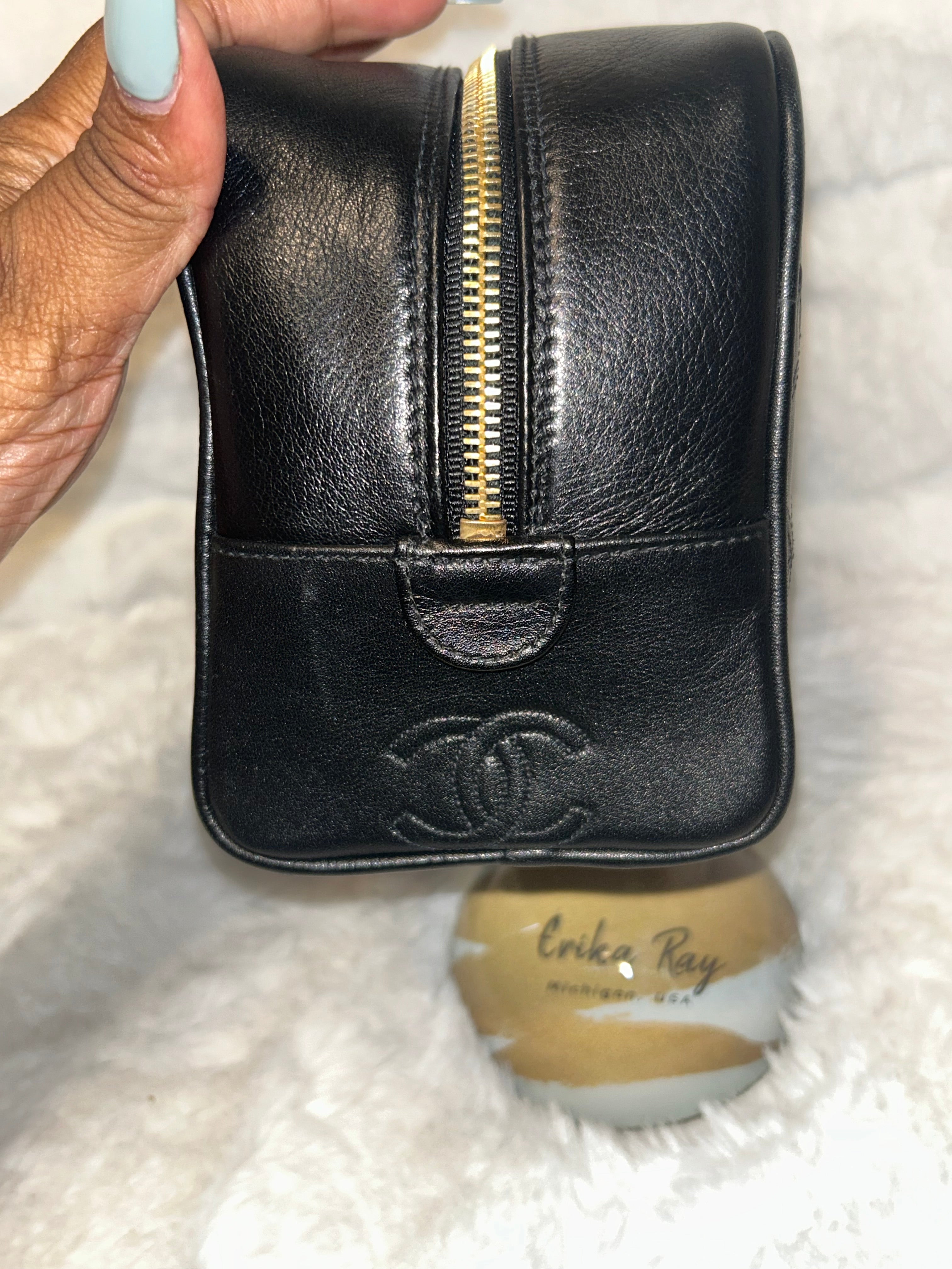 Chanel Lambskin Cosmetic Pouch