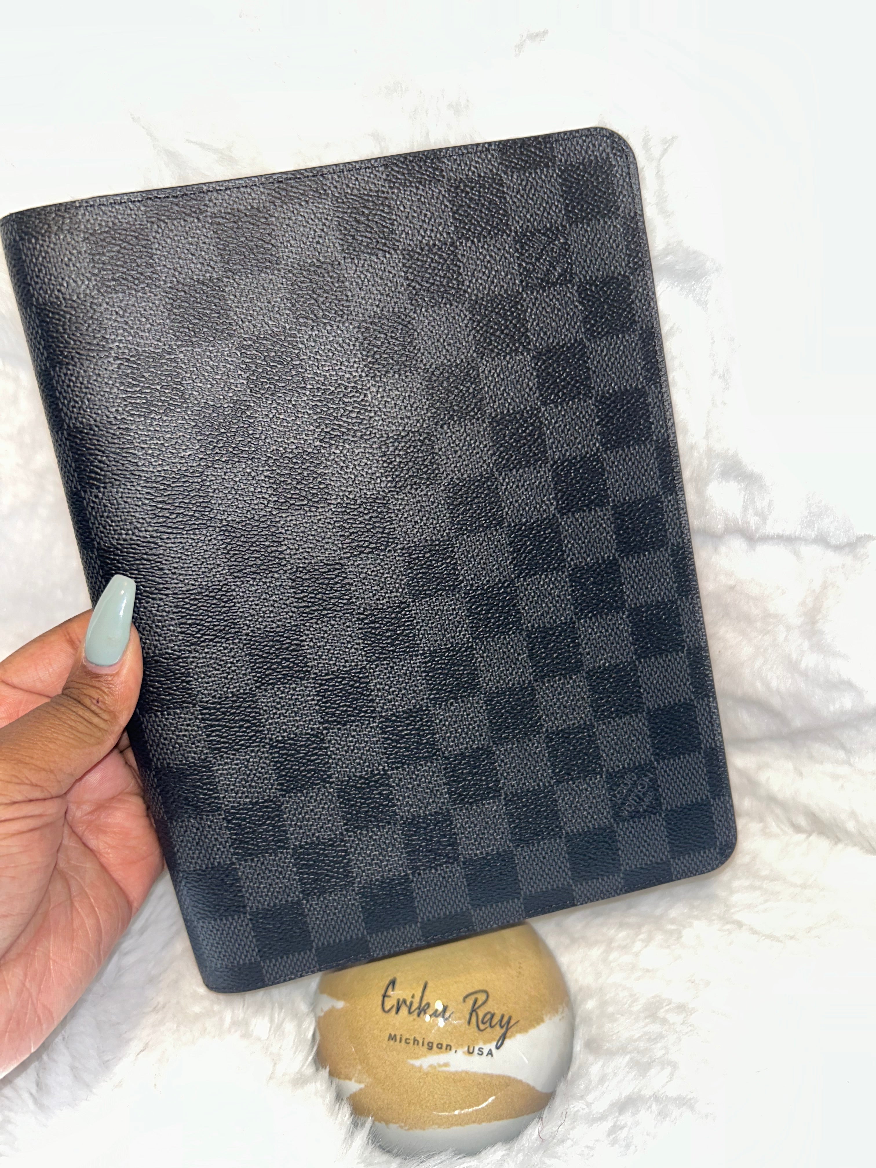 LV Graphite Agenda Cover- GM