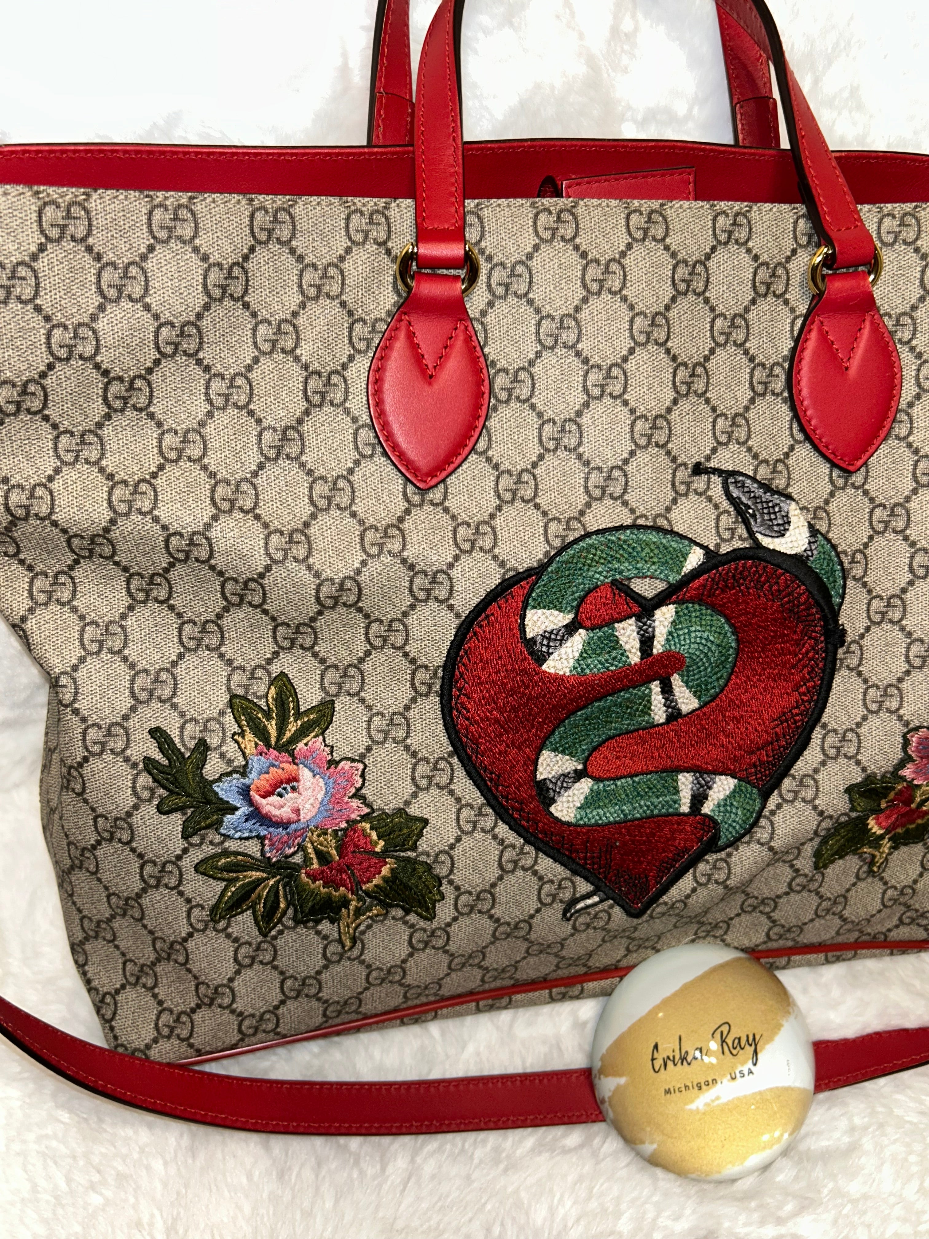 Gucci Supreme Kingsnake Tote