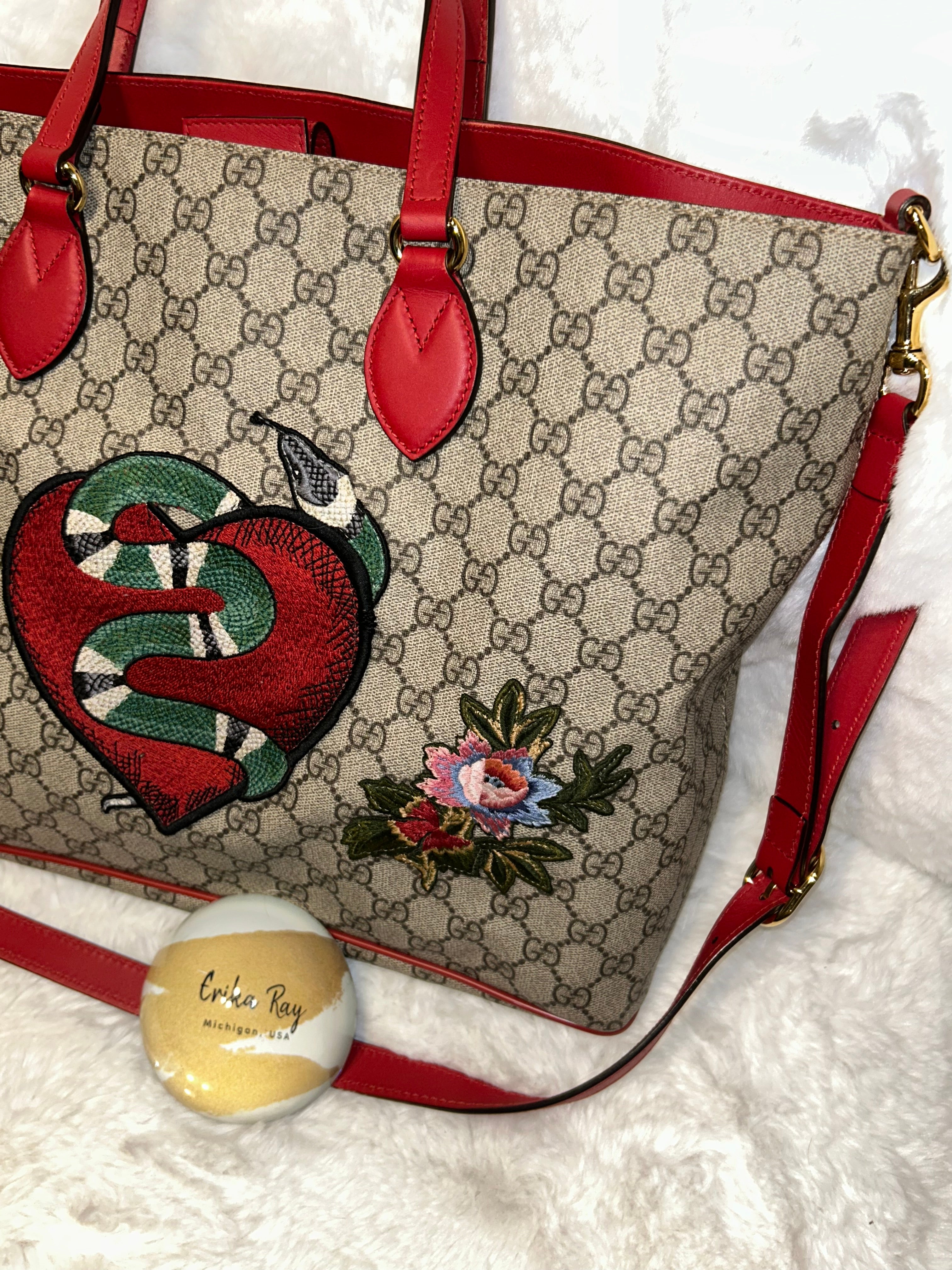 Gucci Supreme Kingsnake Tote