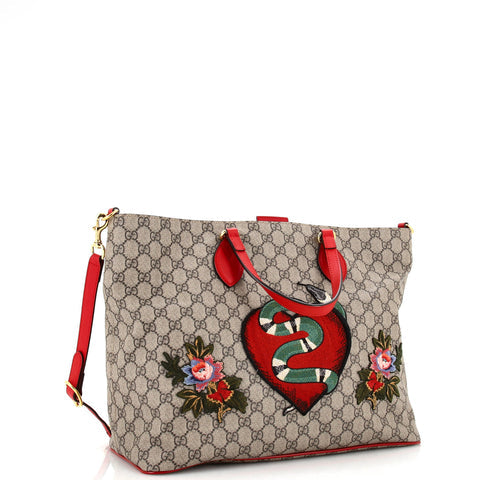 Gucci Supreme Kingsnake Tote