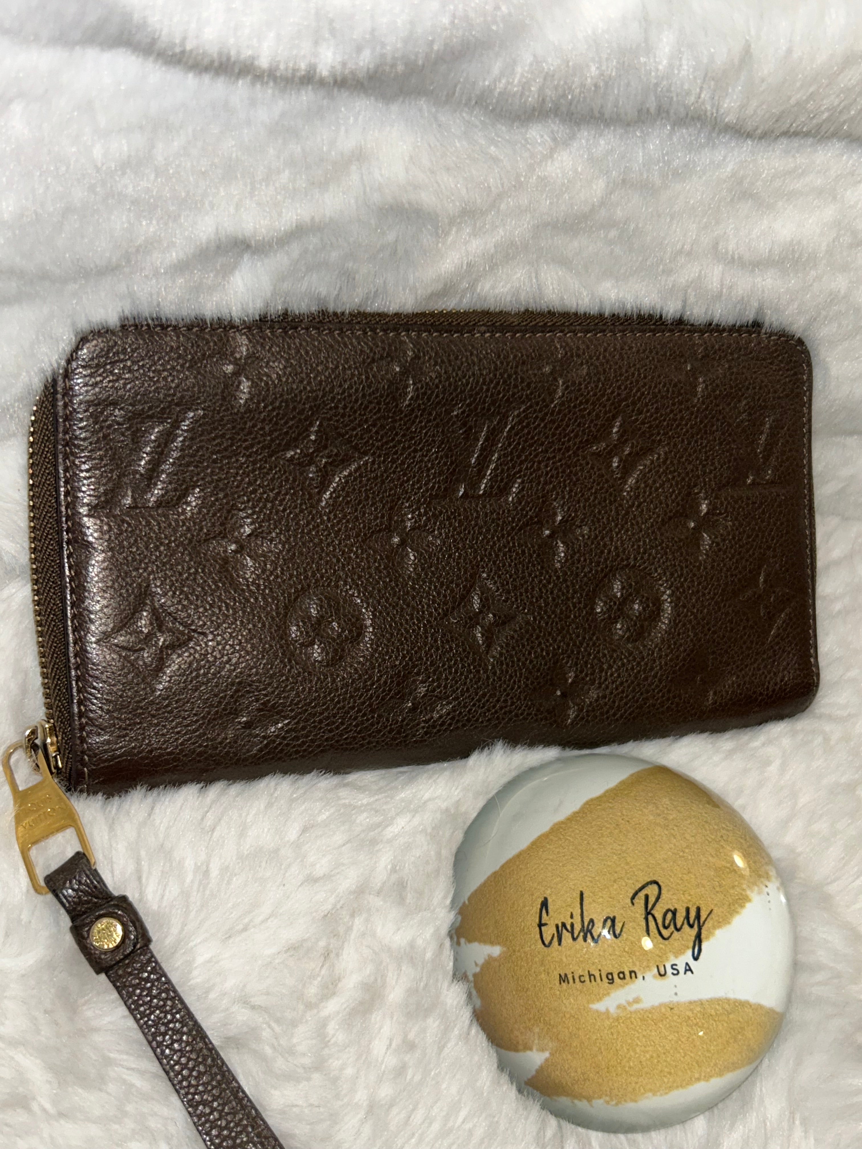 LV Brown Empriente Zippy Organizer Wallet