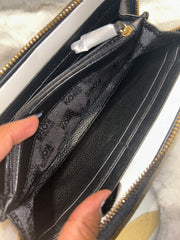 Michael Kors Black Long Zippy Wallet