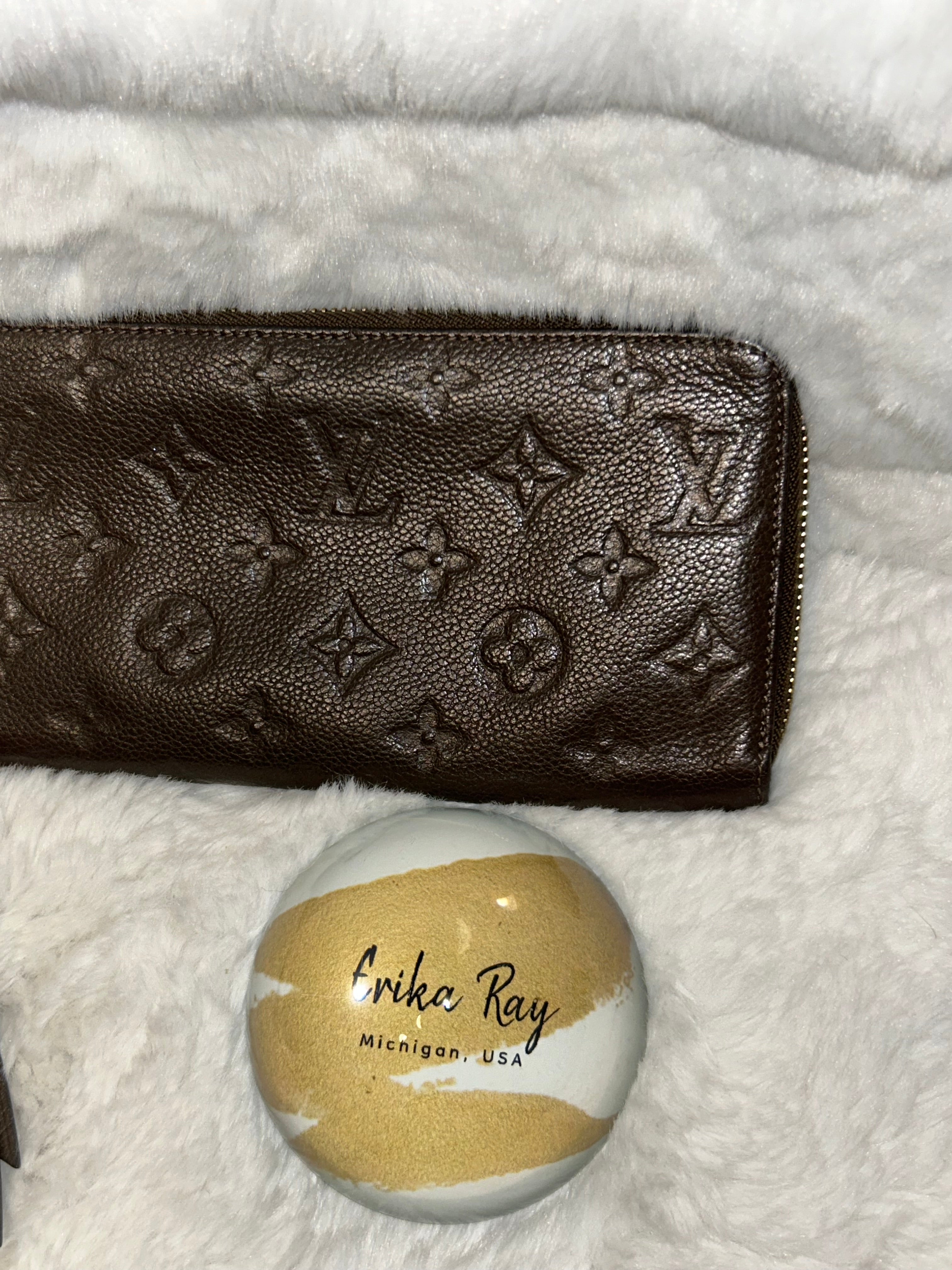 LV Brown Empriente Zippy Organizer Wallet