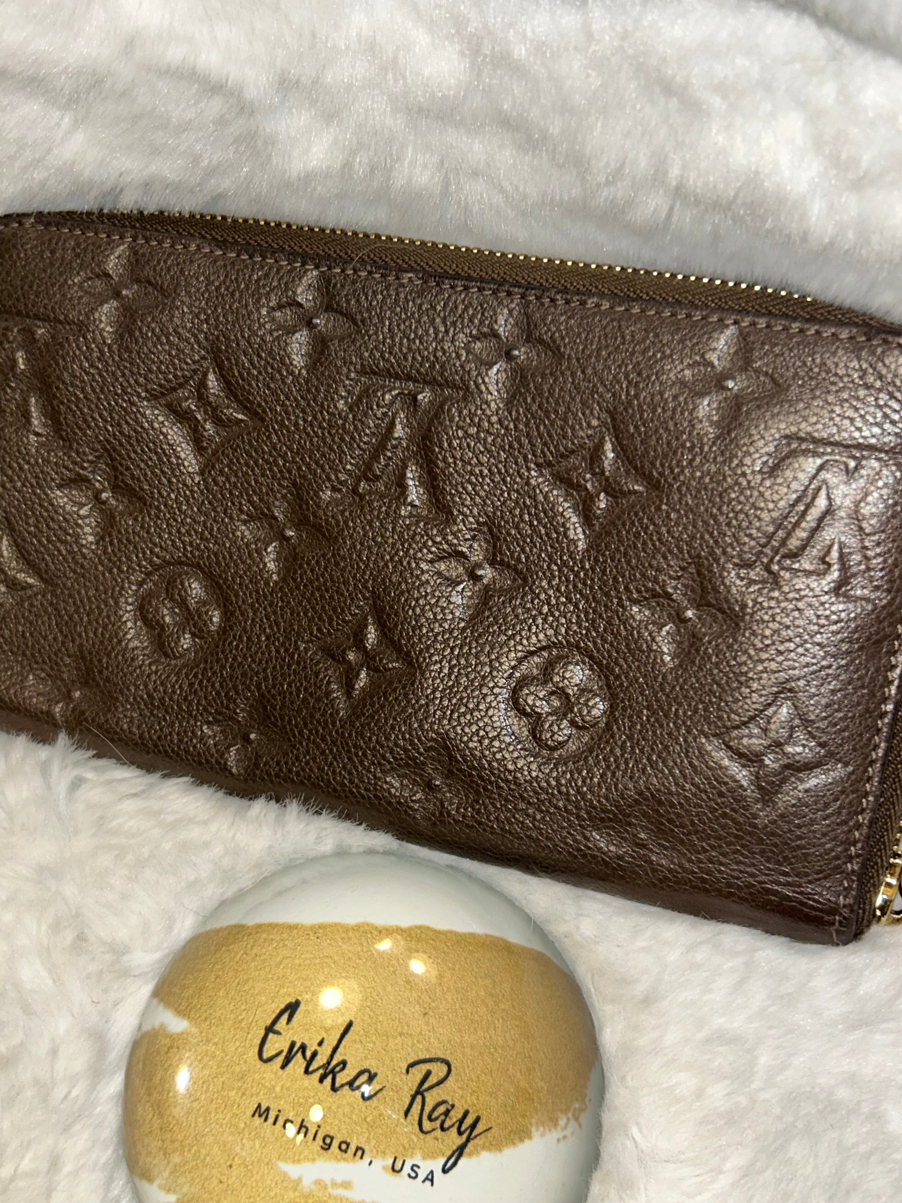 LV Brown Empriente Zippy Organizer Wallet