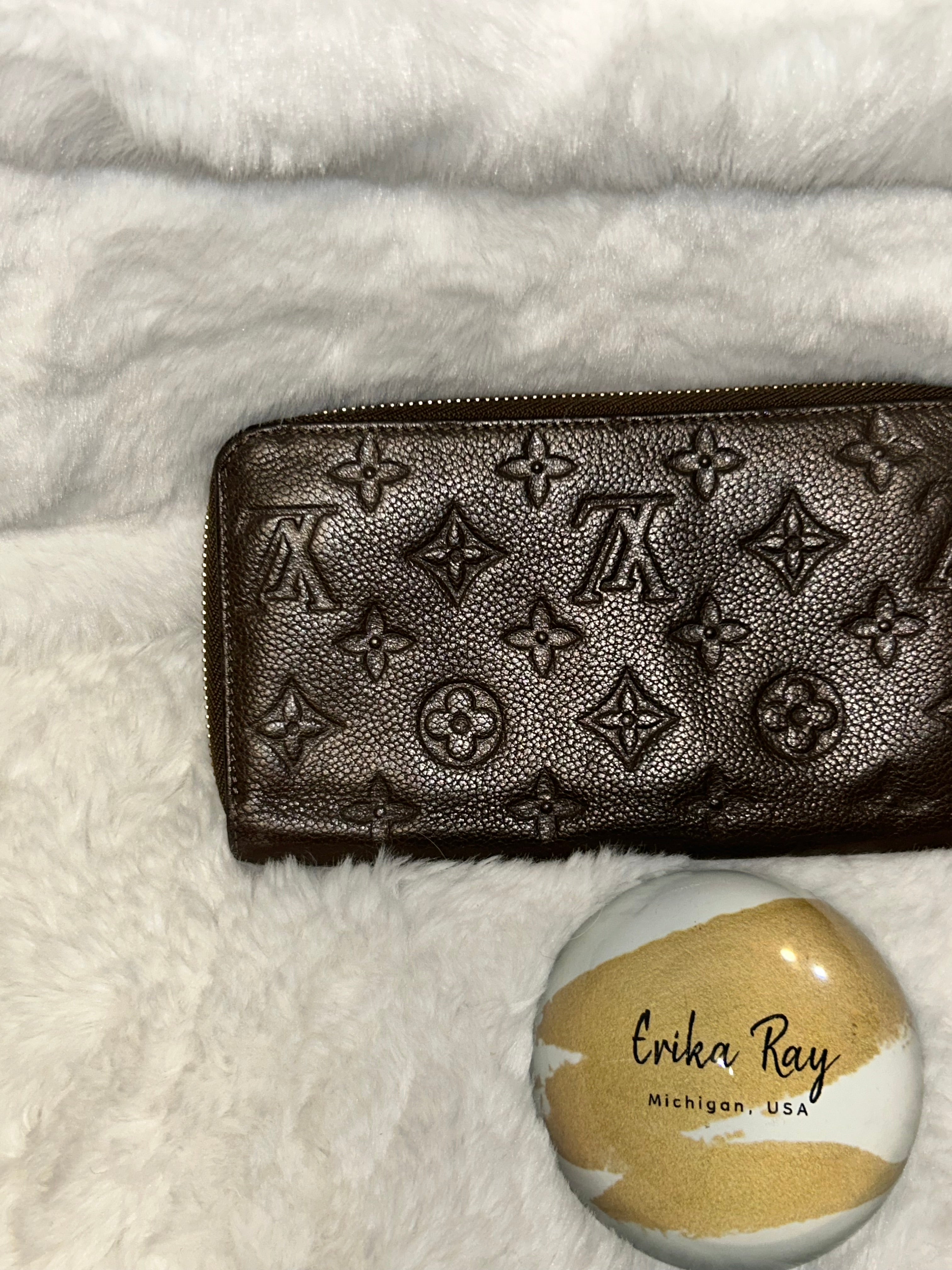 LV Brown Empriente Zippy Organizer Wallet