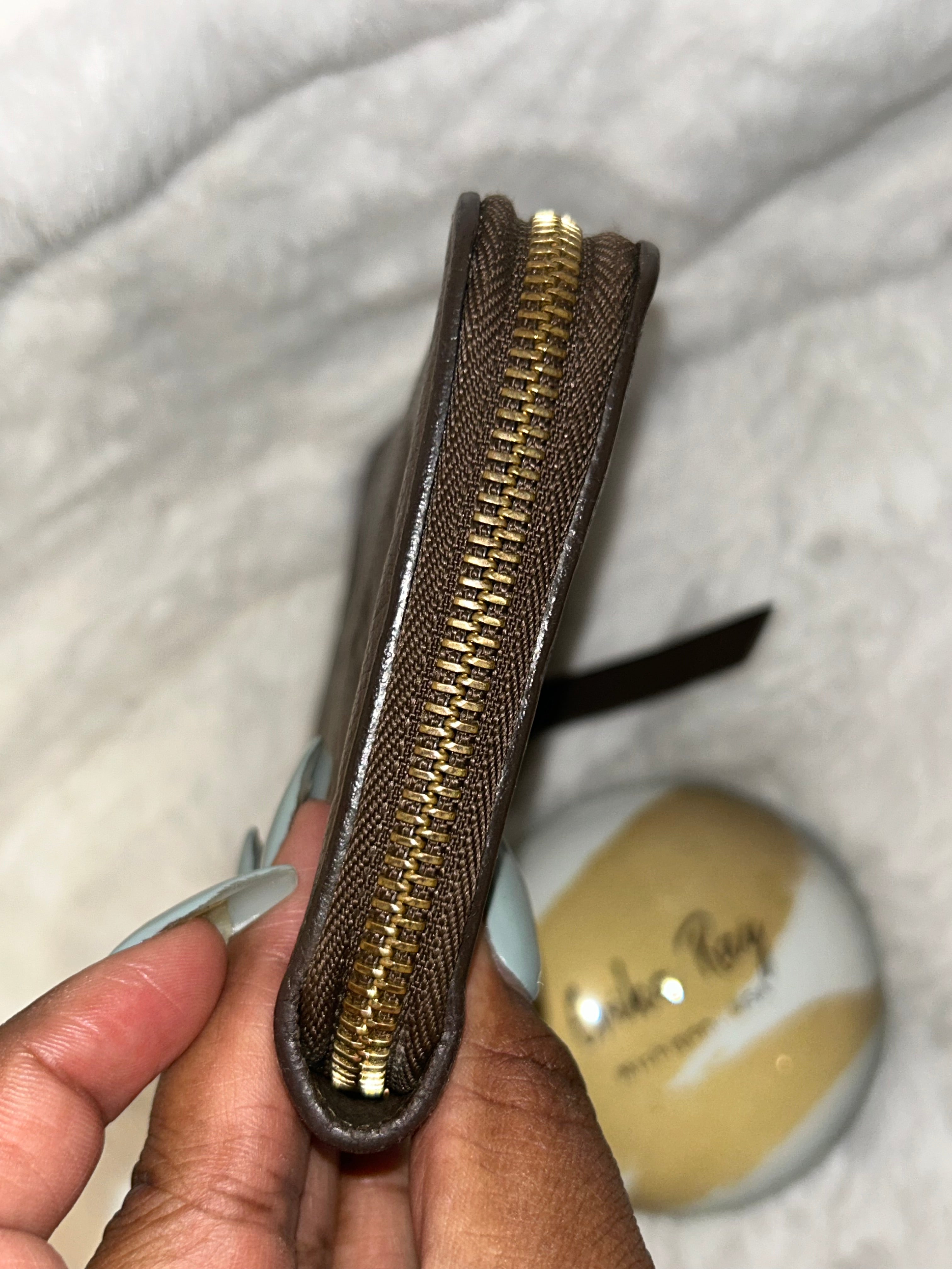 LV Brown Empriente Zippy Organizer Wallet
