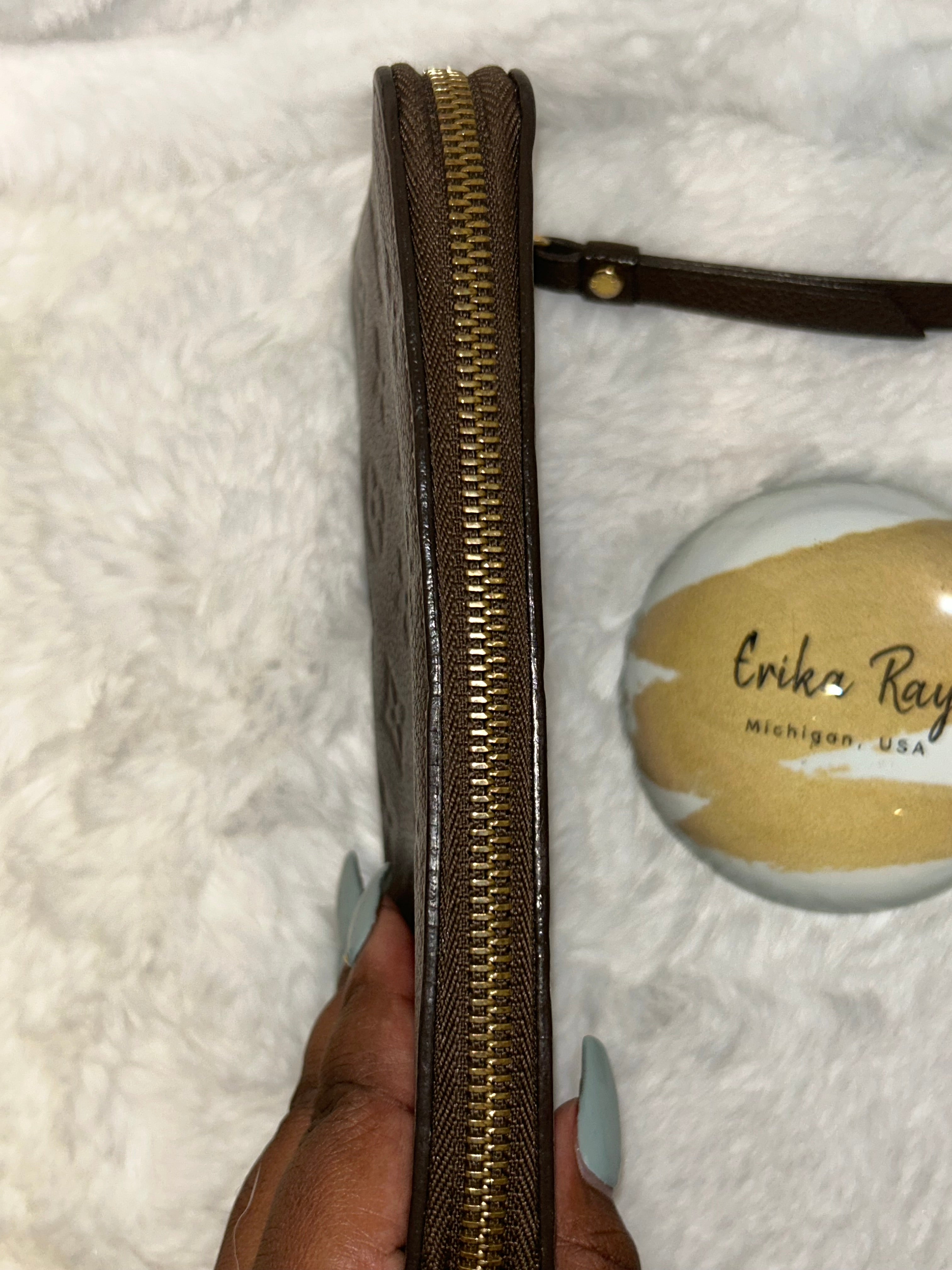 LV Brown Empriente Zippy Organizer Wallet