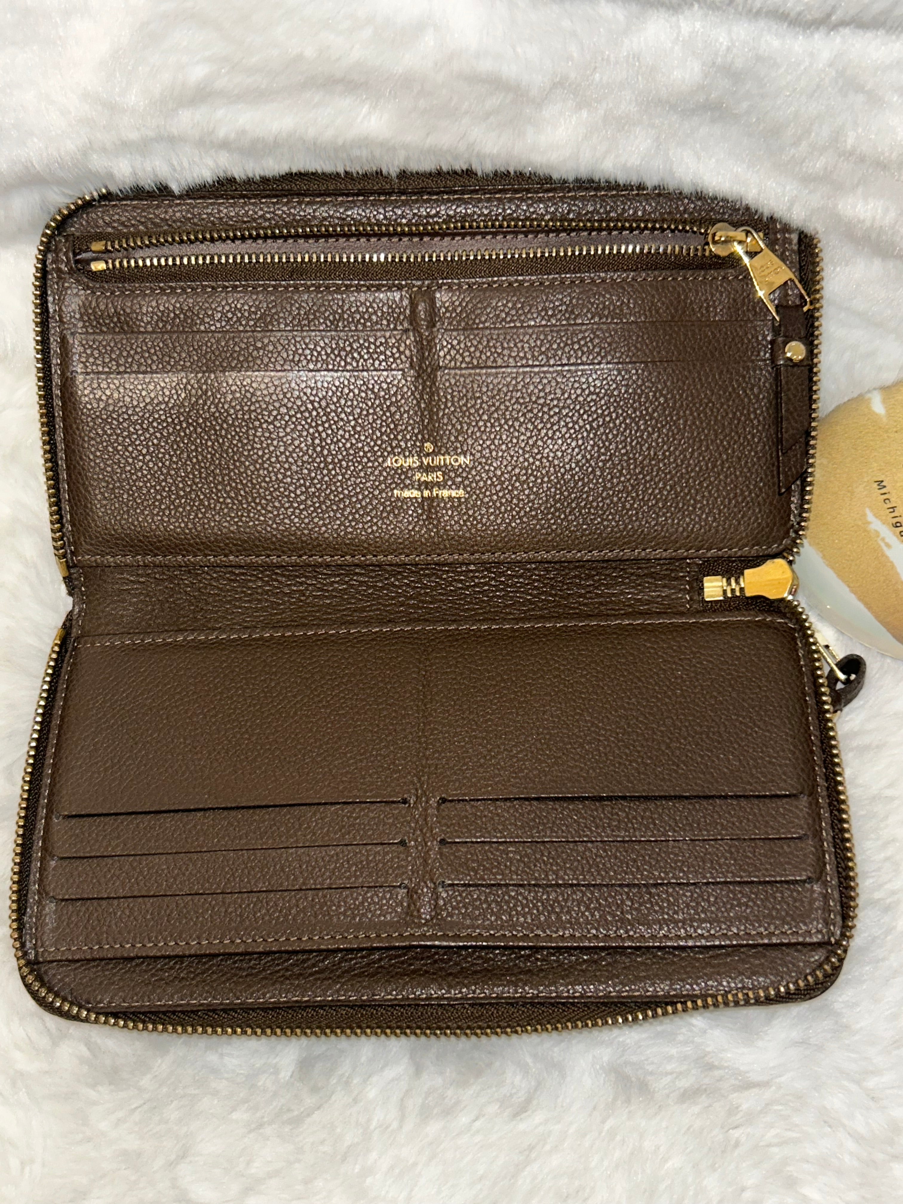 LV Brown Empriente Zippy Organizer Wallet