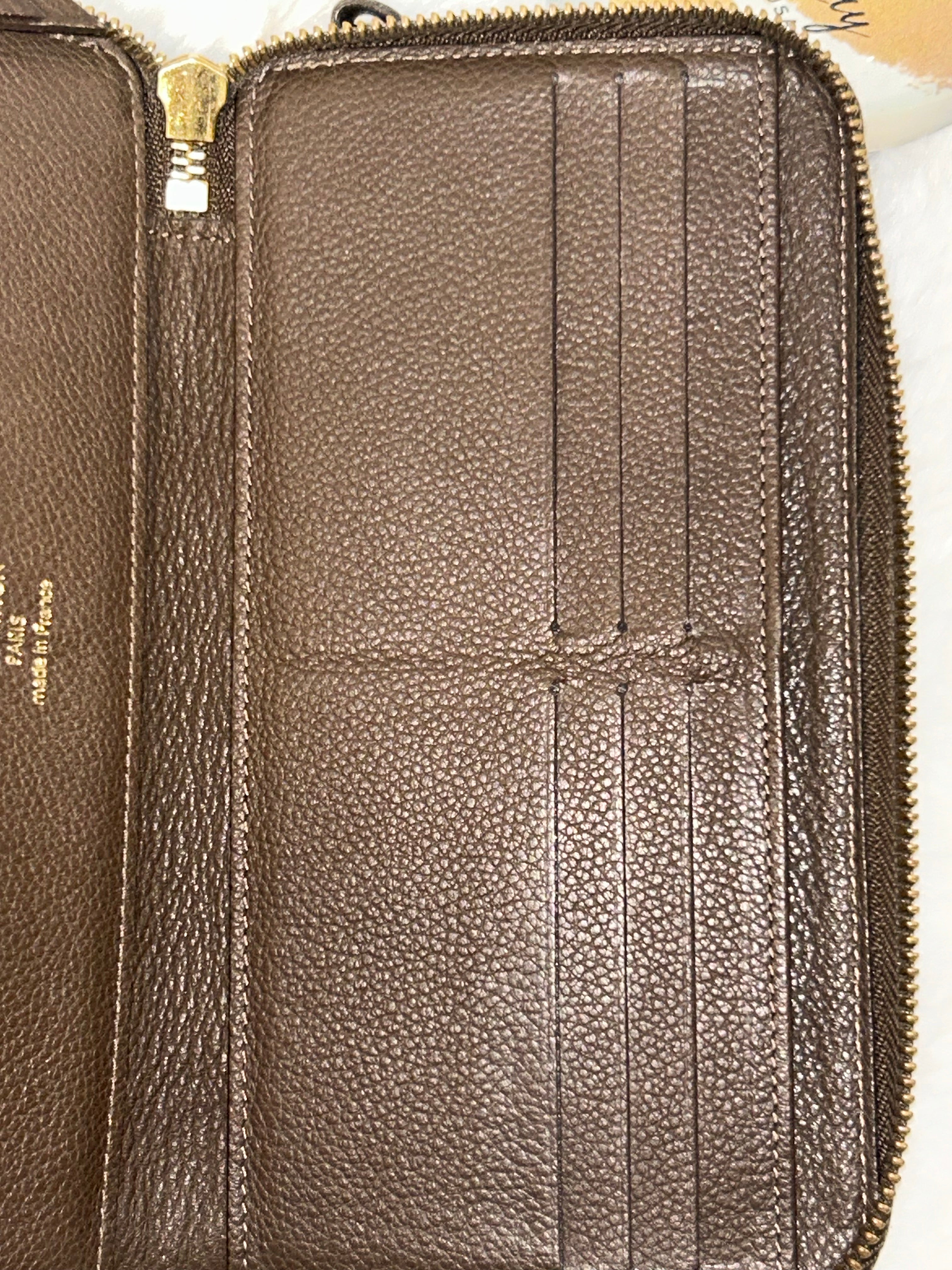 LV Brown Empriente Zippy Organizer Wallet