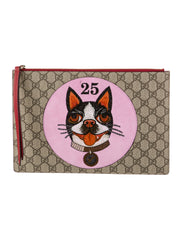 Gucci GG Supreme Bosco Boston Terrier Pouch