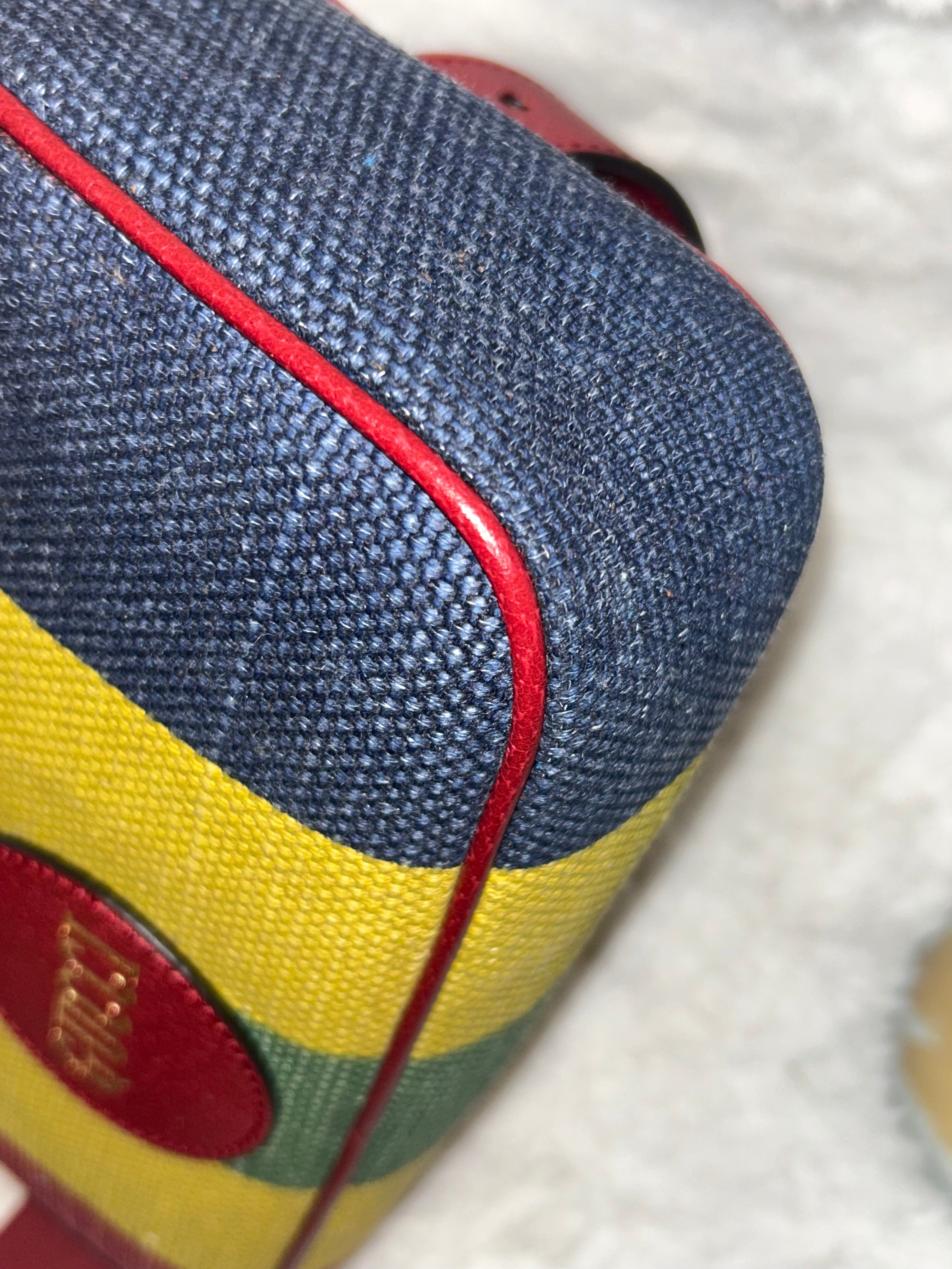 Gucci Striped Canvas Belt Bag