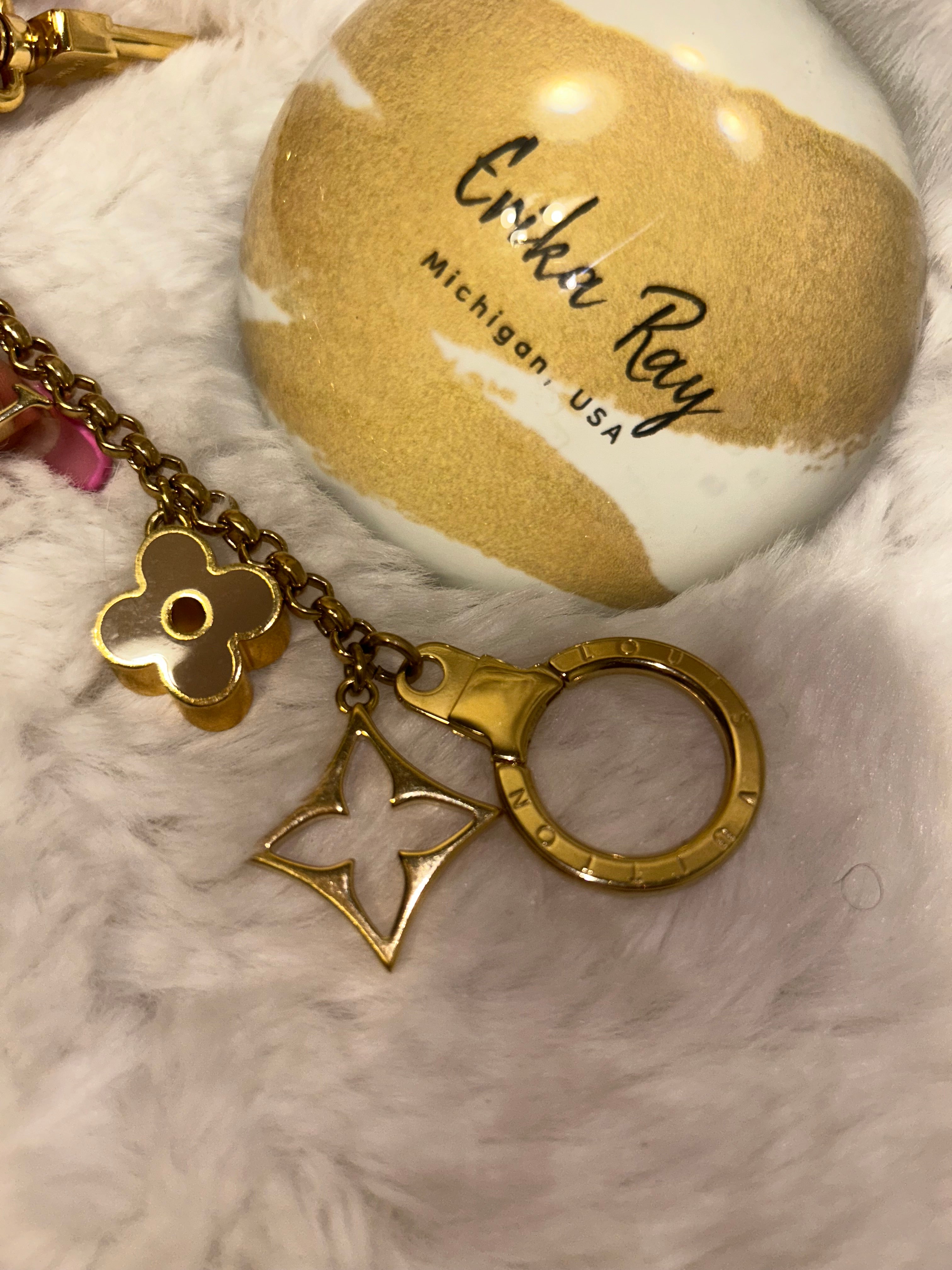 LV Fleur De Monogram Bag Charm