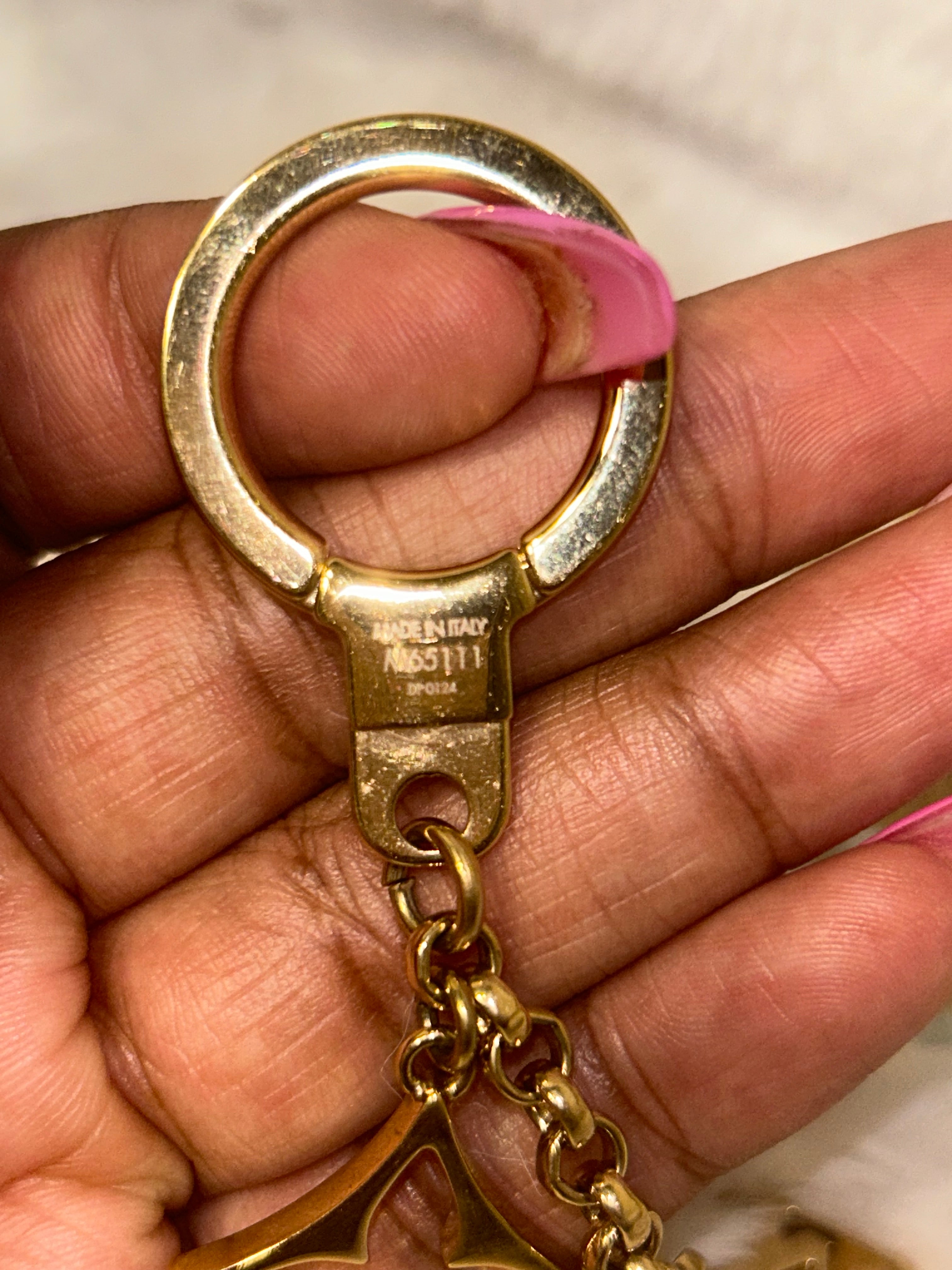 LV Fleur De Monogram Bag Charm