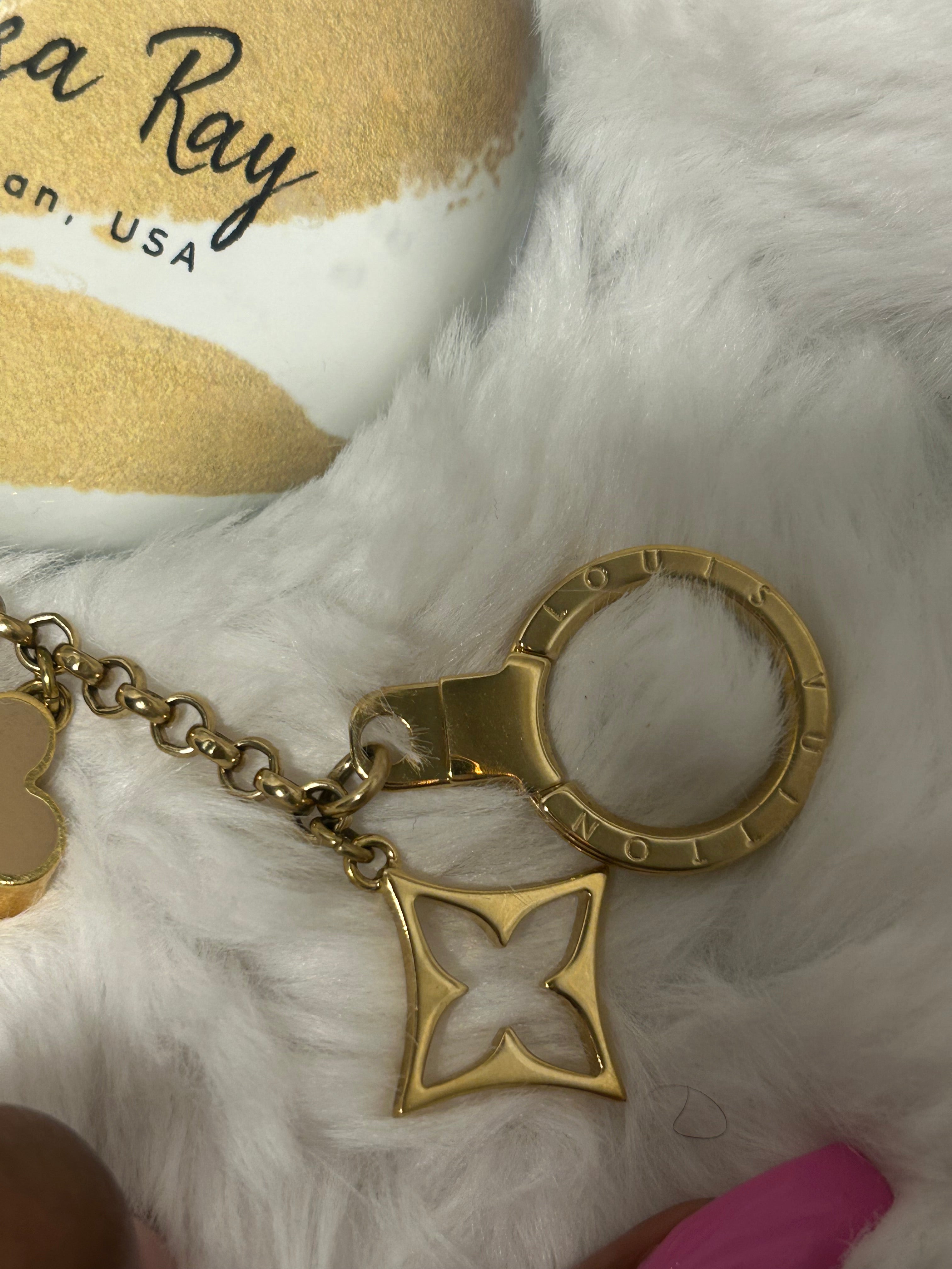 LV Fleur De Monogram Bag Charm