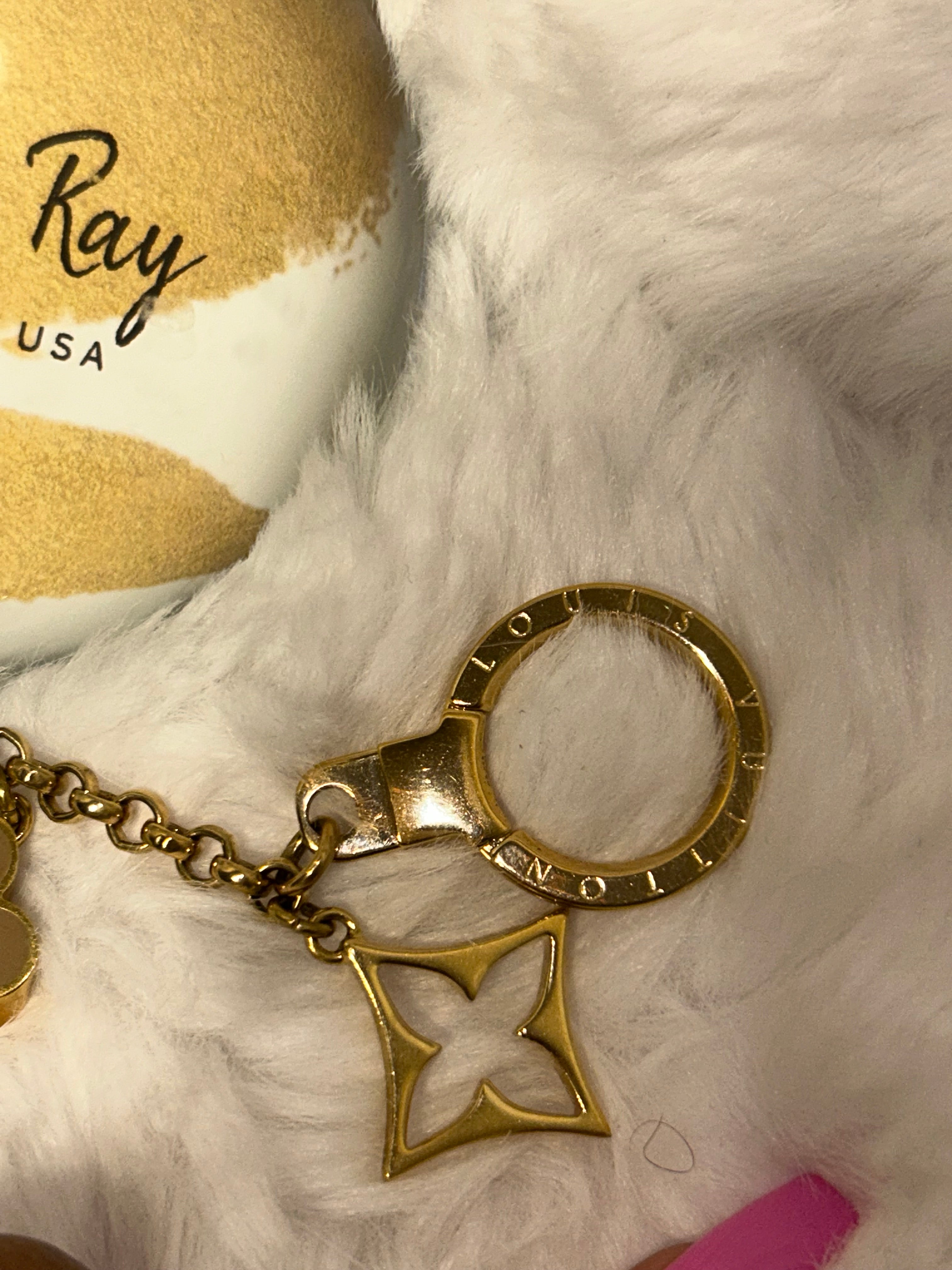 LV Fleur De Monogram Bag Charm