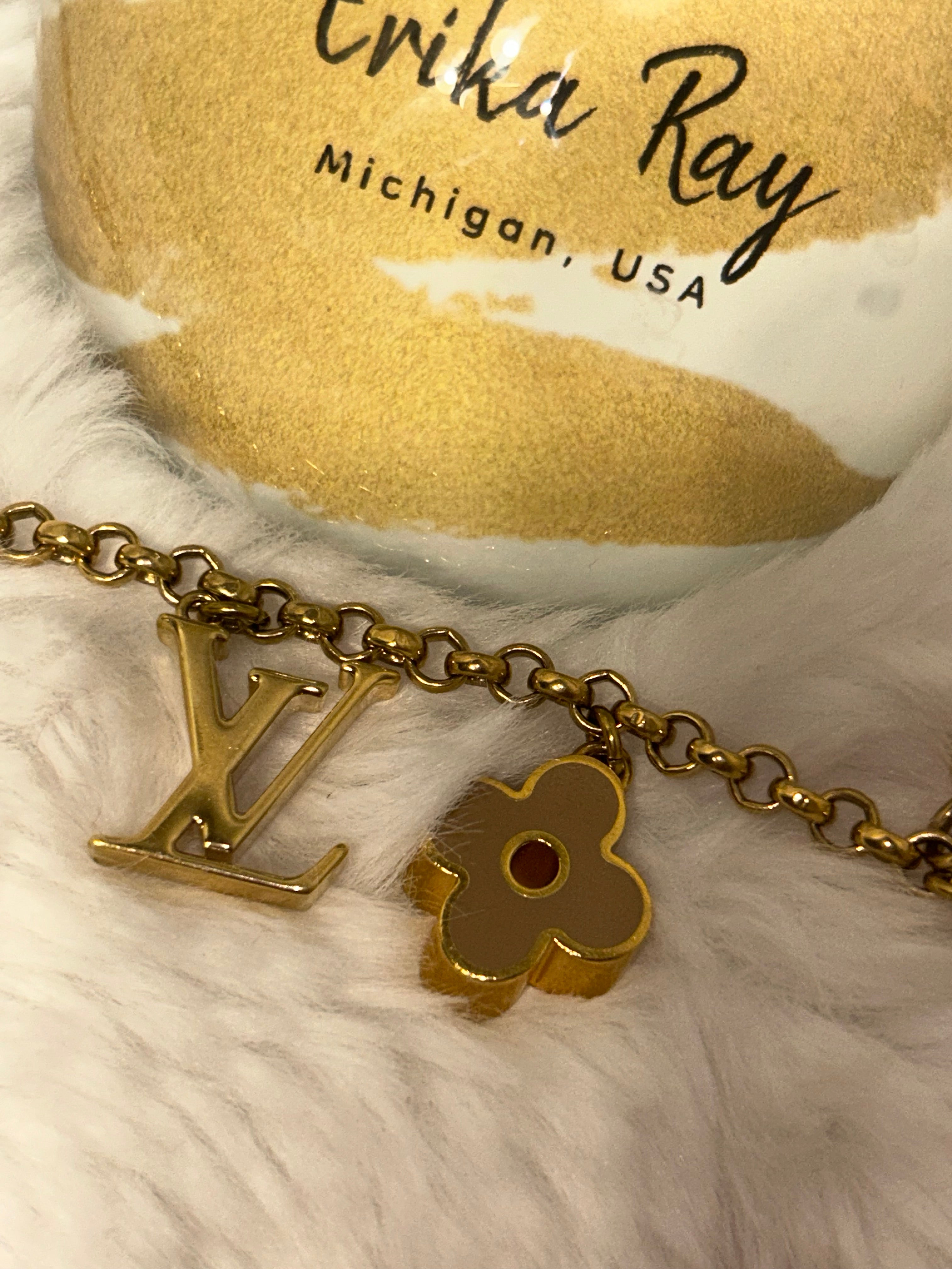 LV Fleur De Monogram Bag Charm