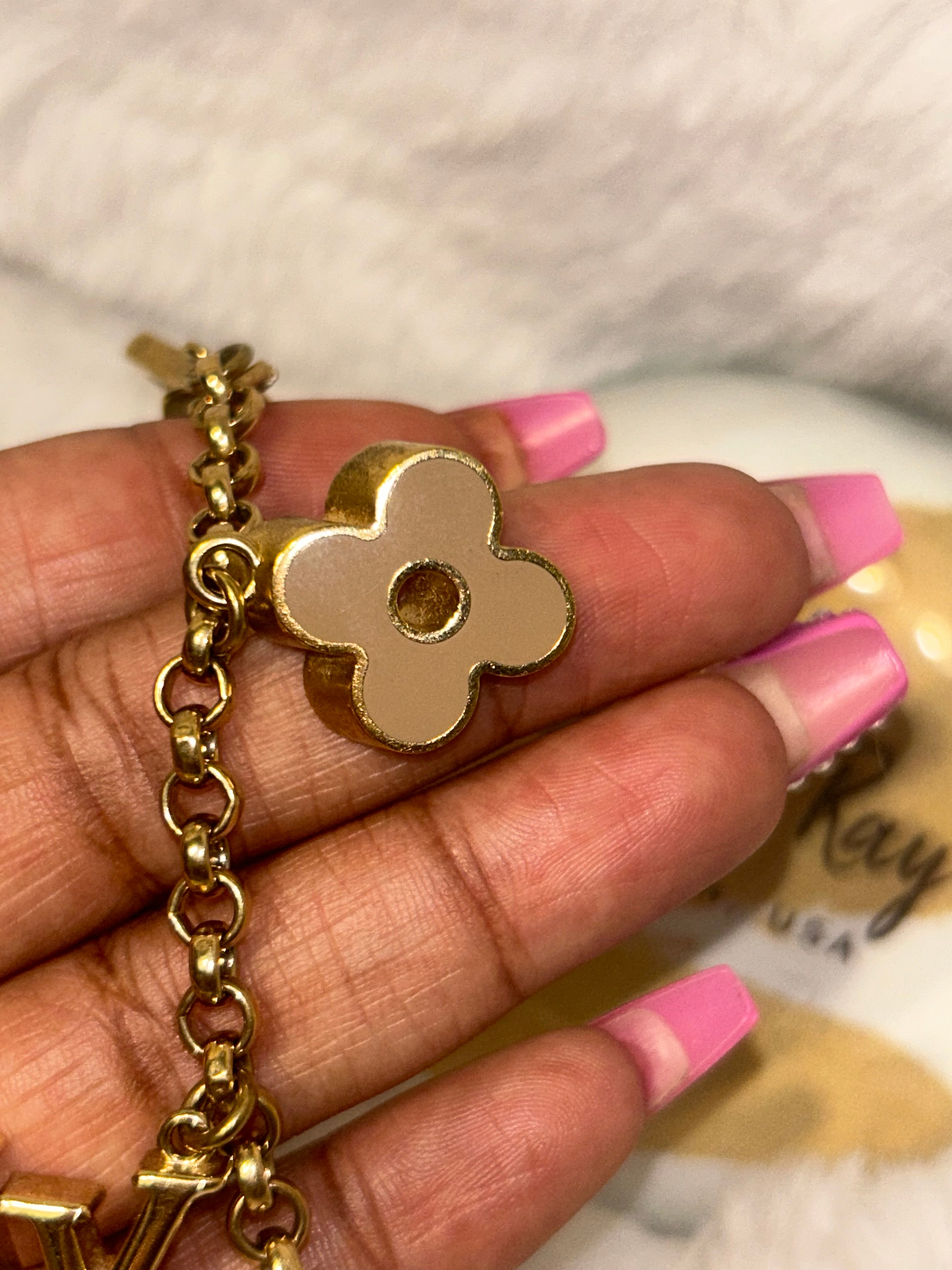 LV Fleur De Monogram Bag Charm