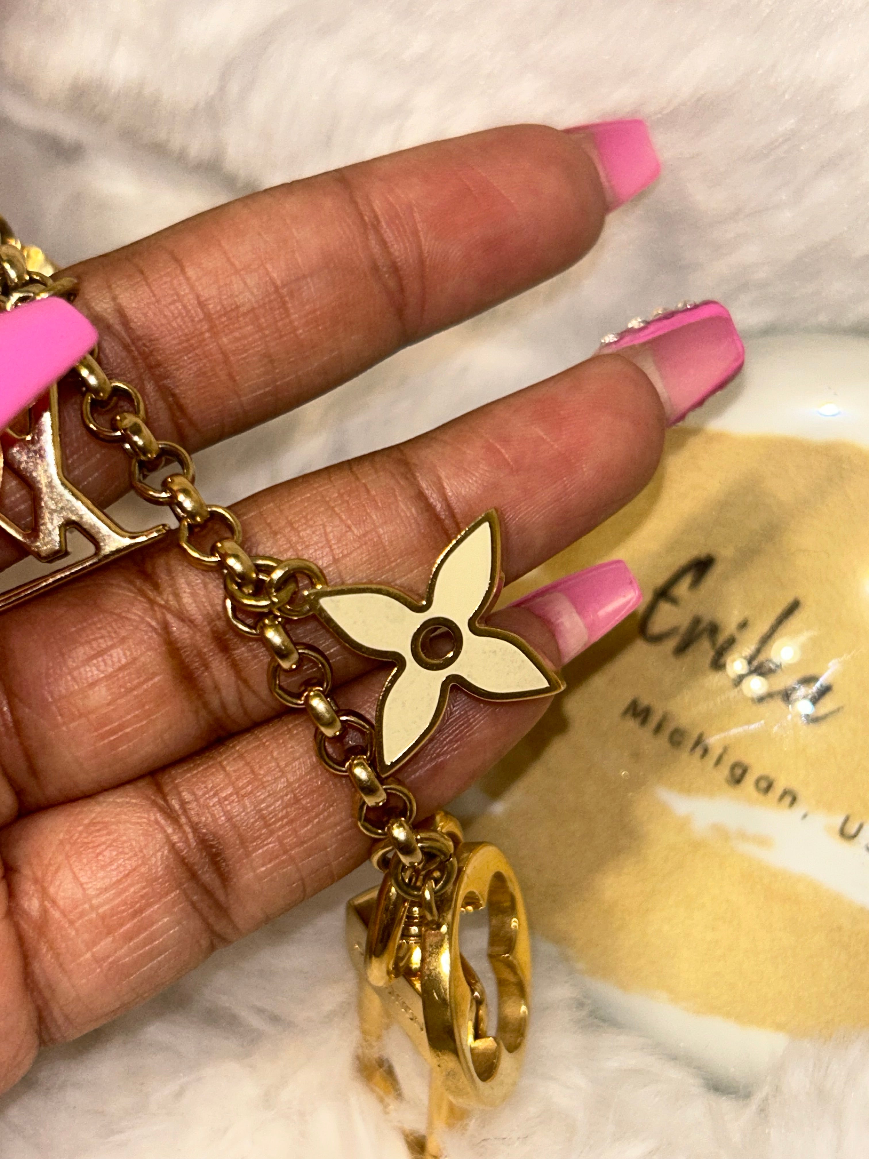 LV Fleur De Monogram Bag Charm