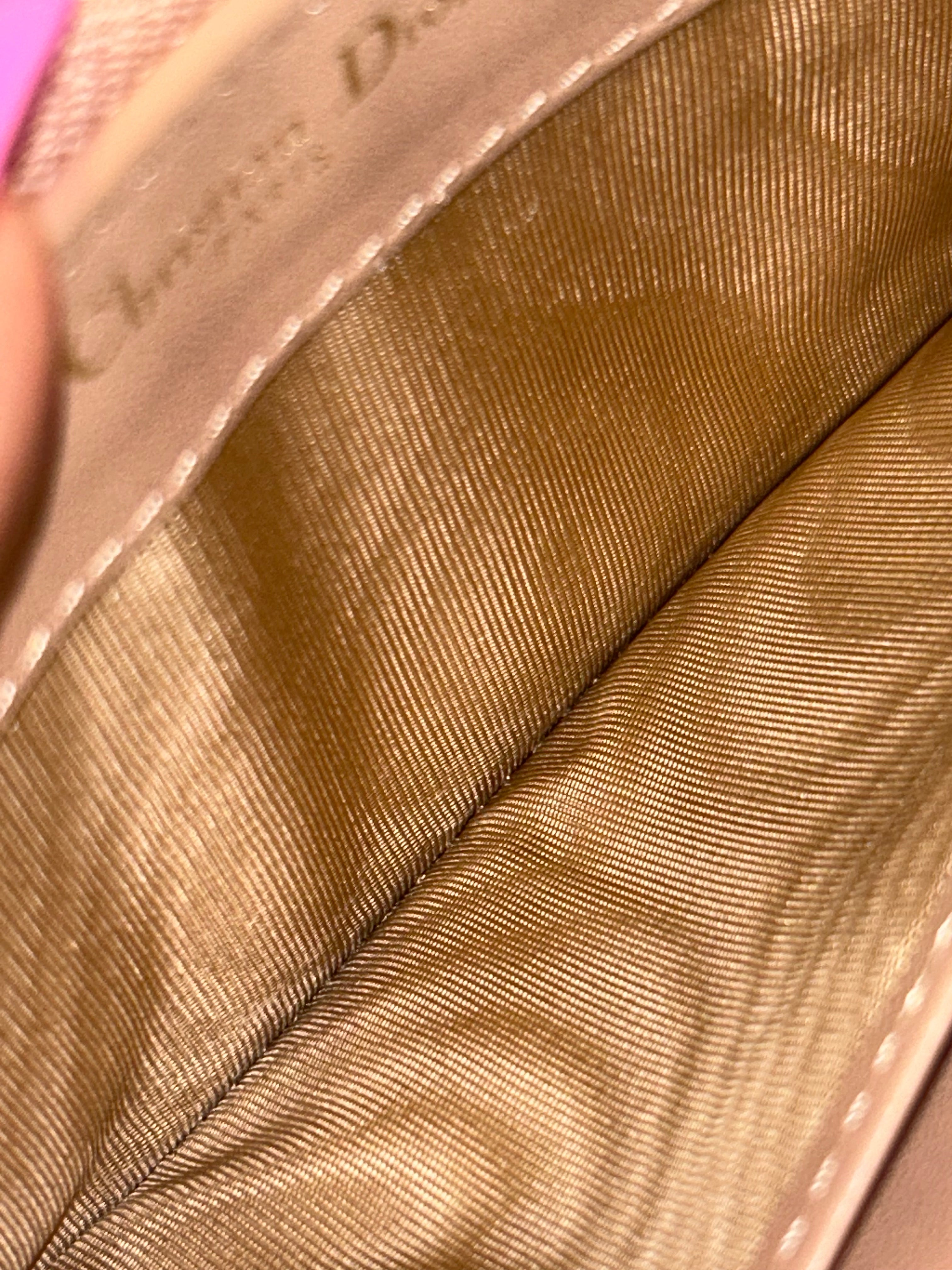 Dior Pink & Gold Zippy Long Wallet
