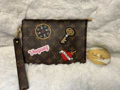 LV Limited Edition Patches Pouch/Wristlet