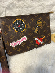 LV Limited Edition Patches Pouch/Wristlet