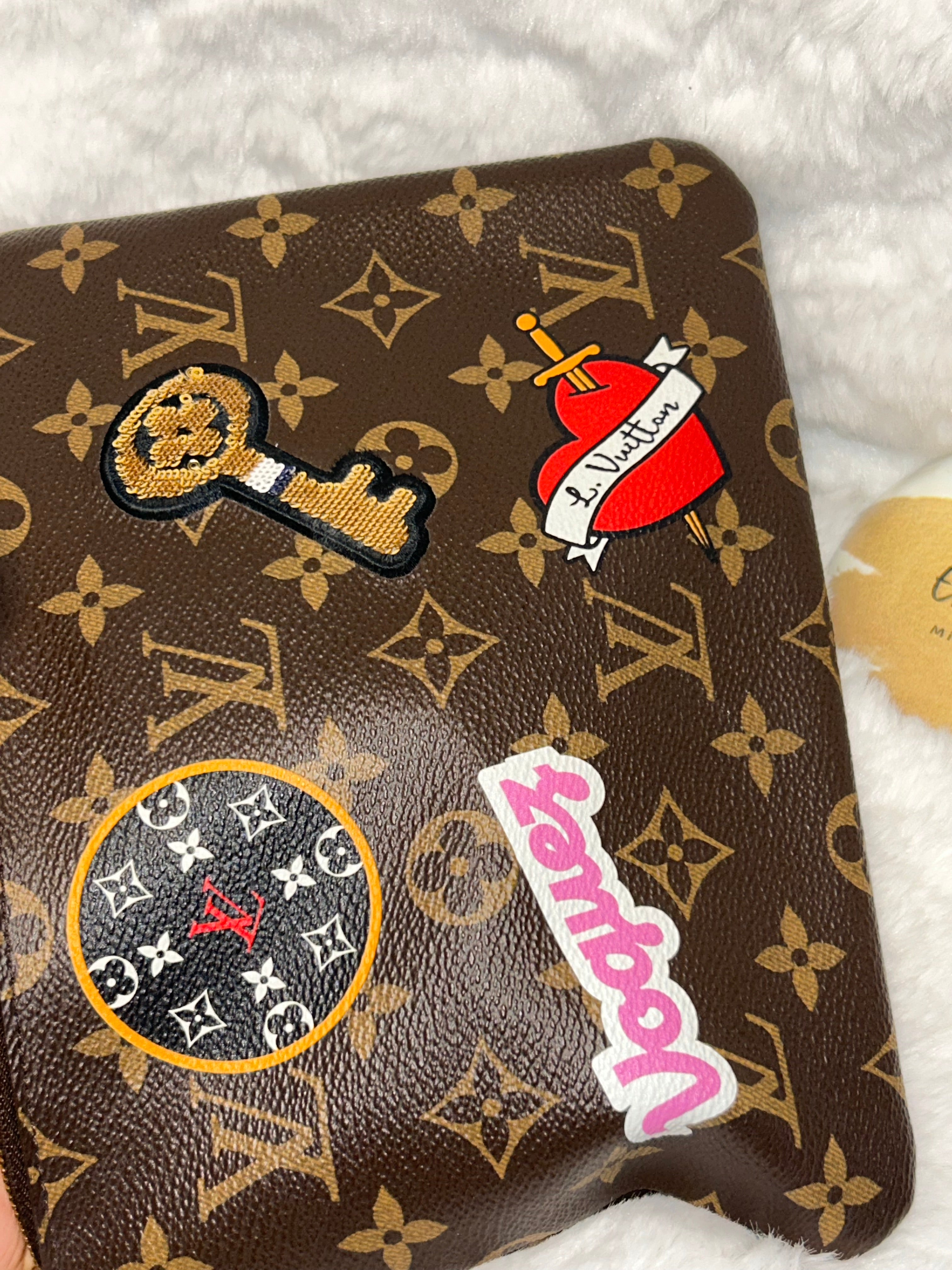 LV Limited Edition Patches Pouch/Wristlet