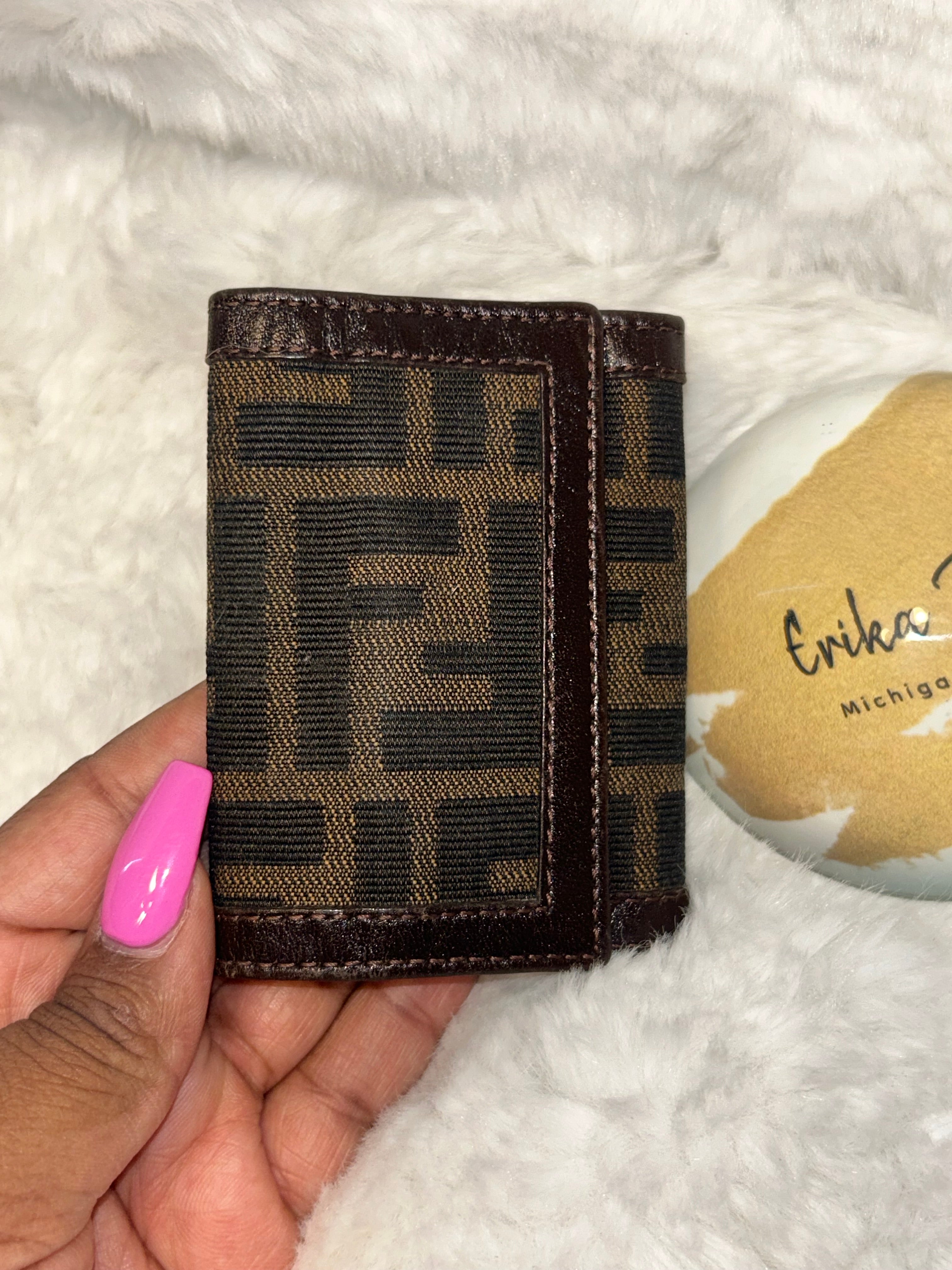 Fendi Zucca 8 Ring Key Holder