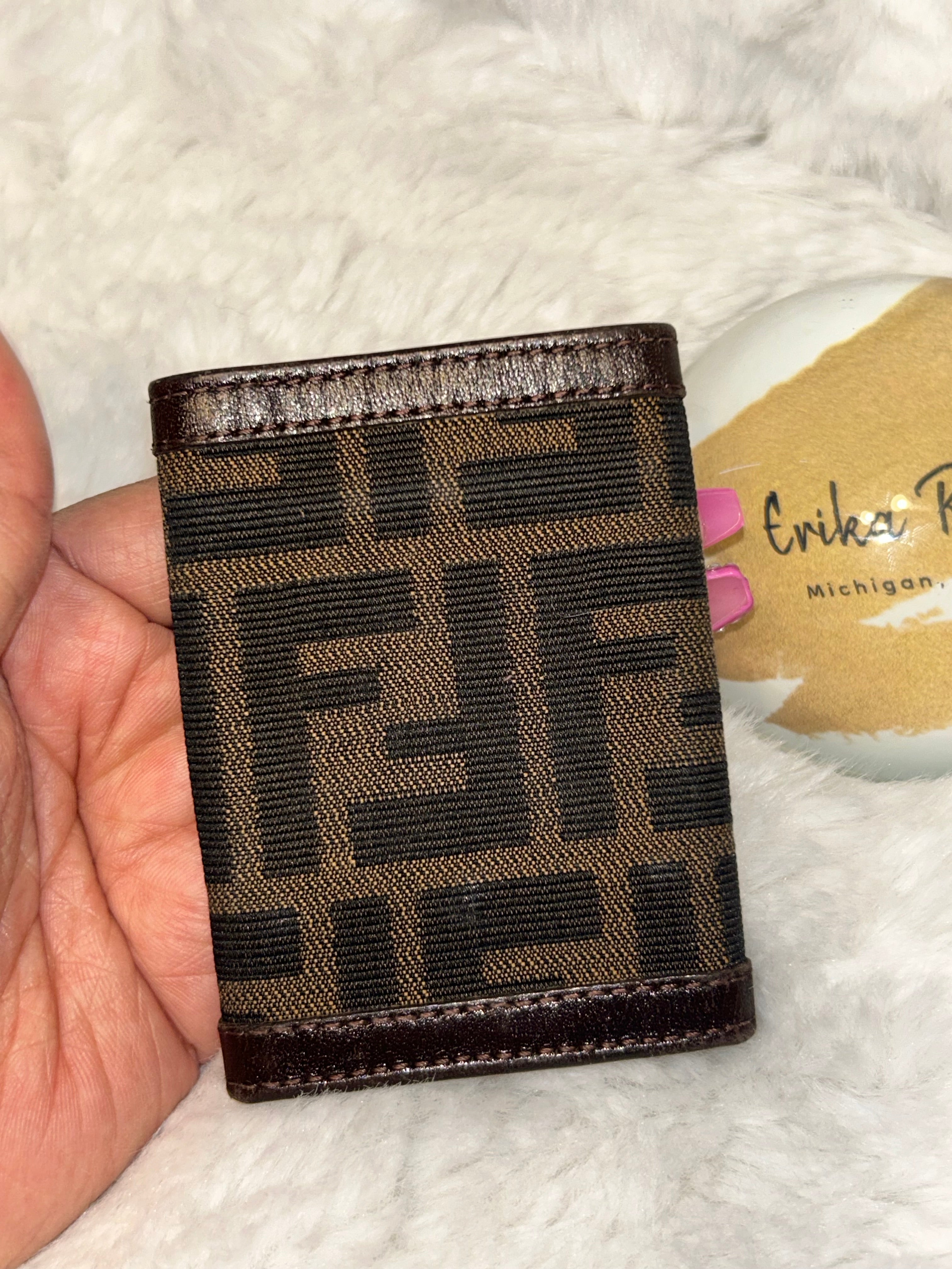 Fendi Zucca 8 Ring Key Holder