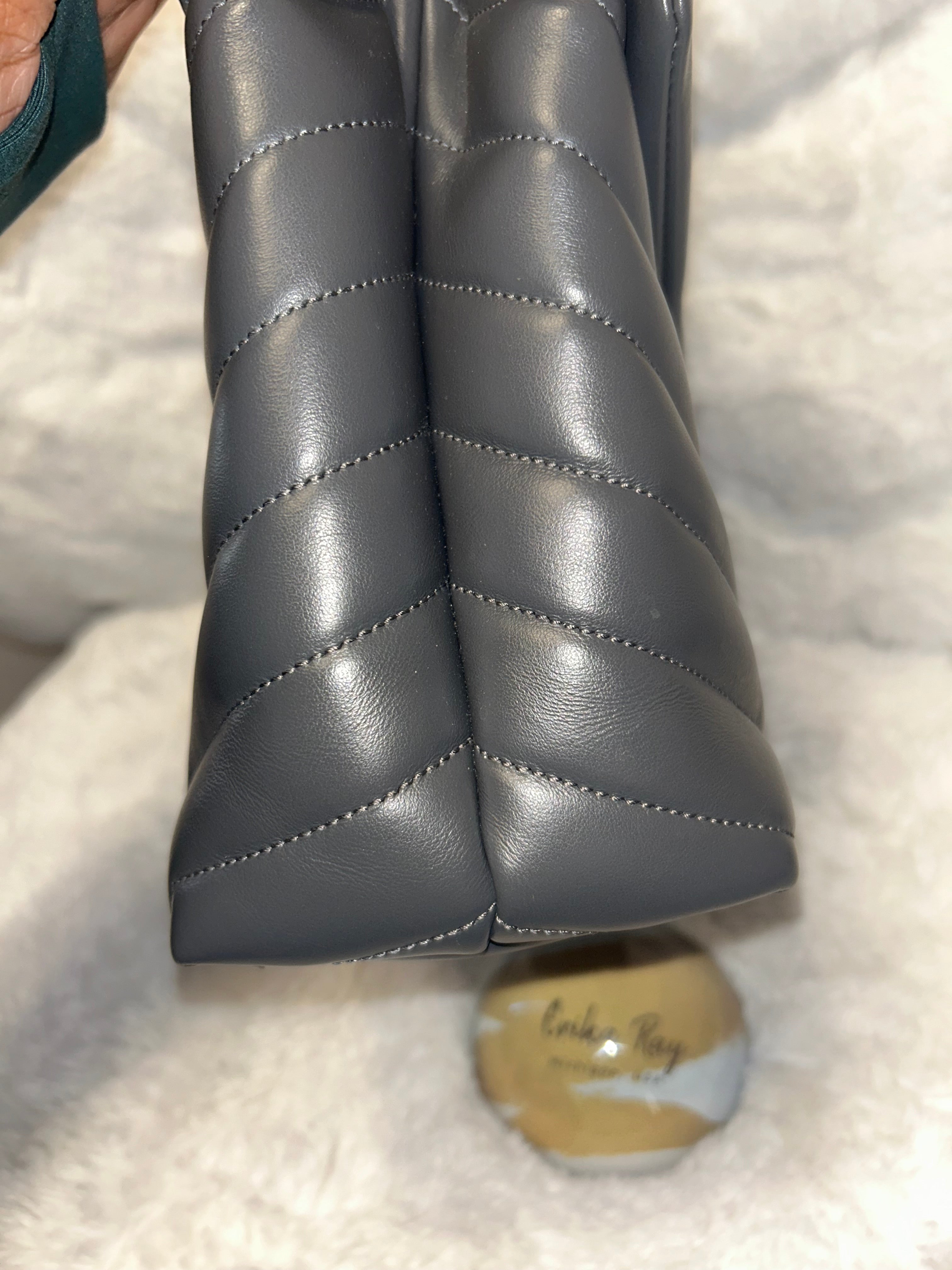 YSL Gray Medium Lou Lou
