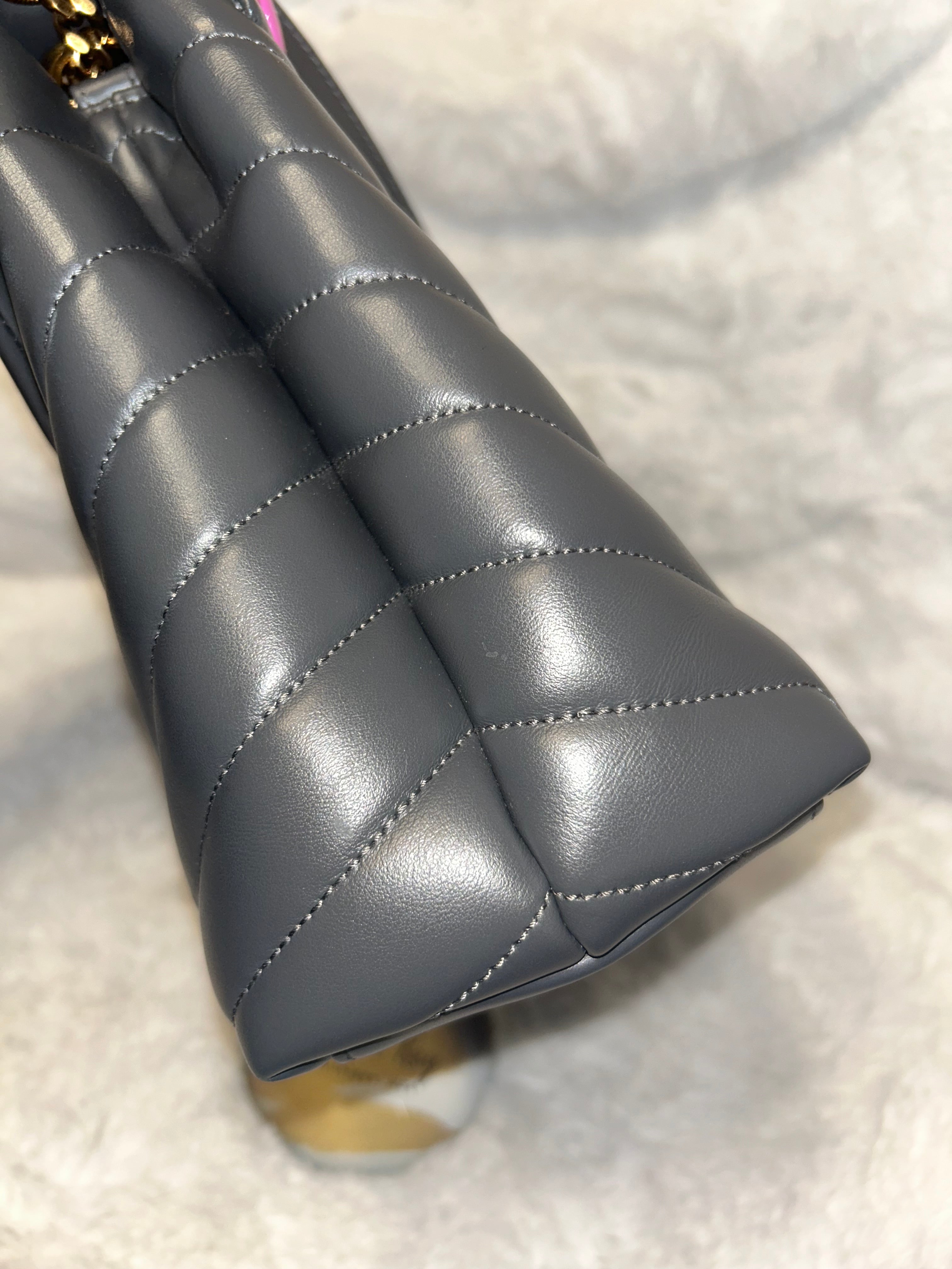 YSL Gray Medium Lou Lou