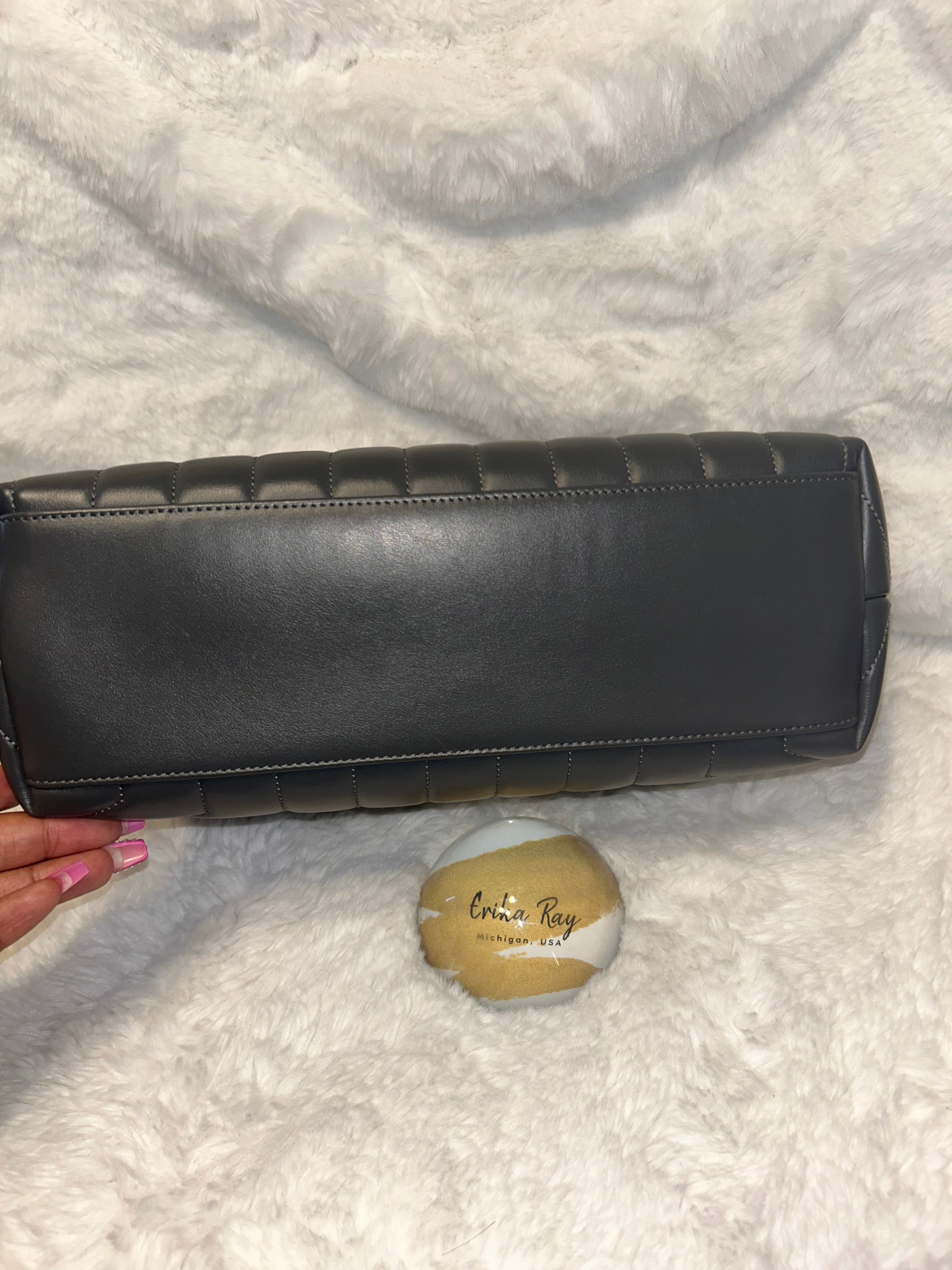 YSL Gray Medium Lou Lou