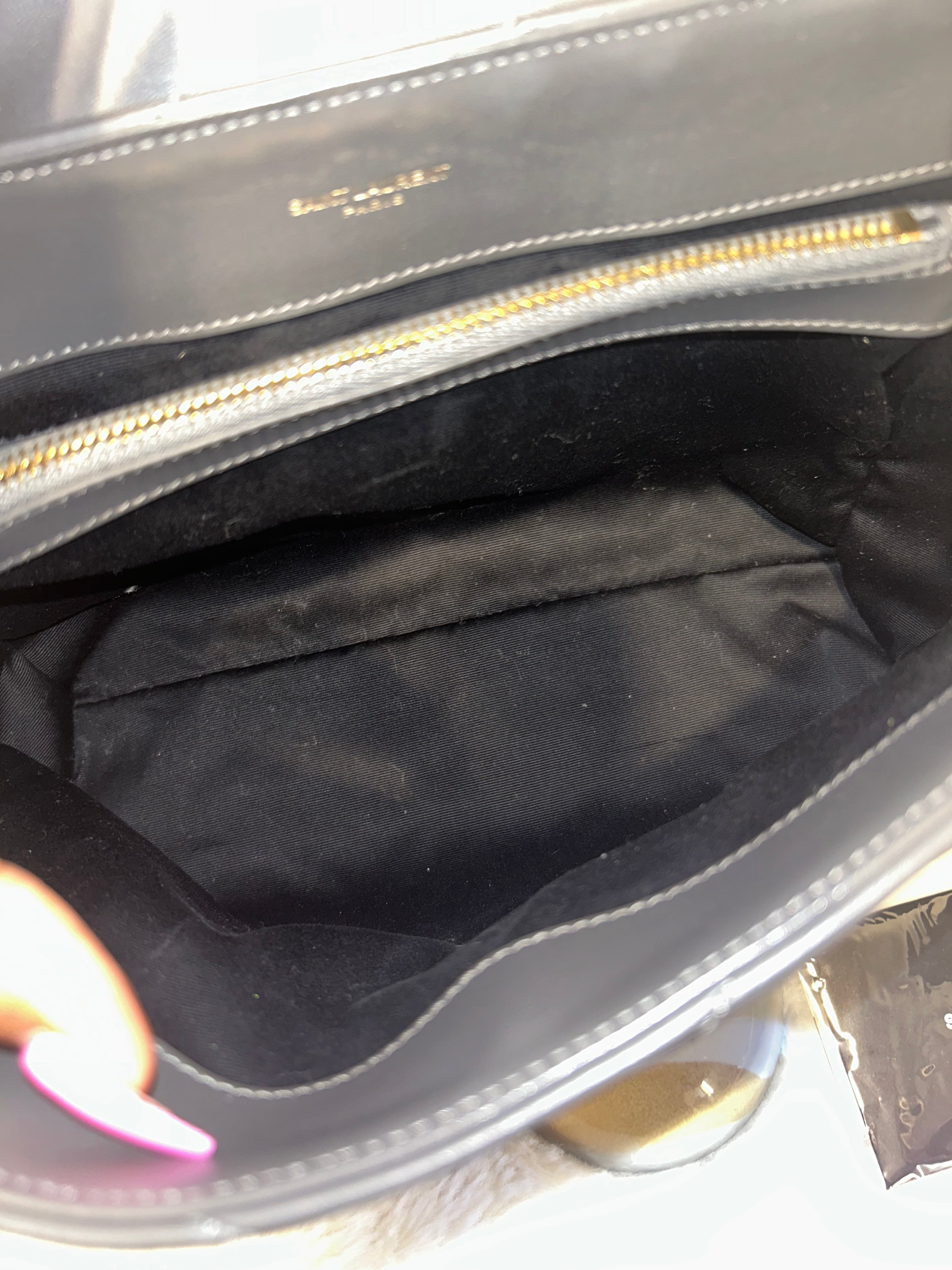 YSL Gray Medium Lou Lou