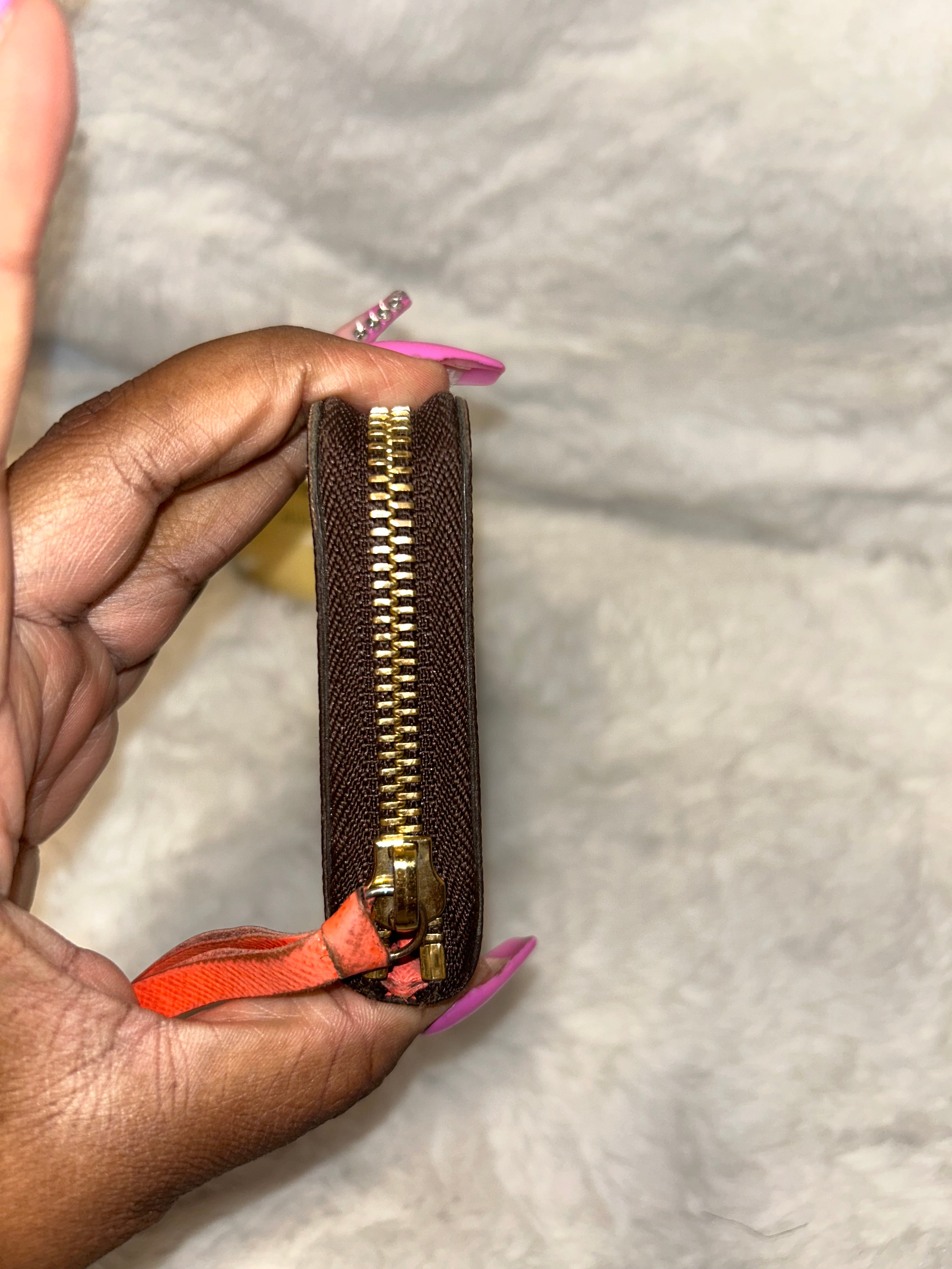 LV Monogram Clemence Wallet- Orange Interior