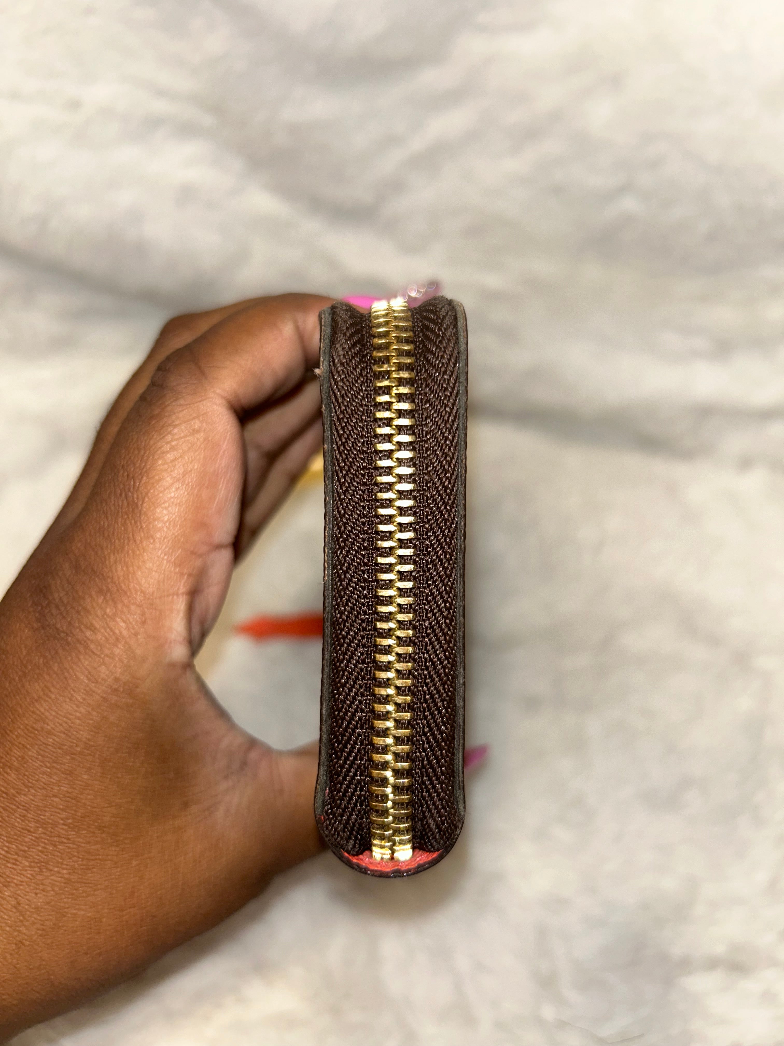 LV Monogram Clemence Wallet- Orange Interior