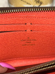 LV Monogram Clemence Wallet- Orange Interior