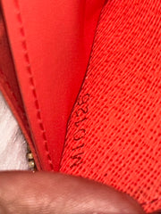 LV Monogram Clemence Wallet- Orange Interior