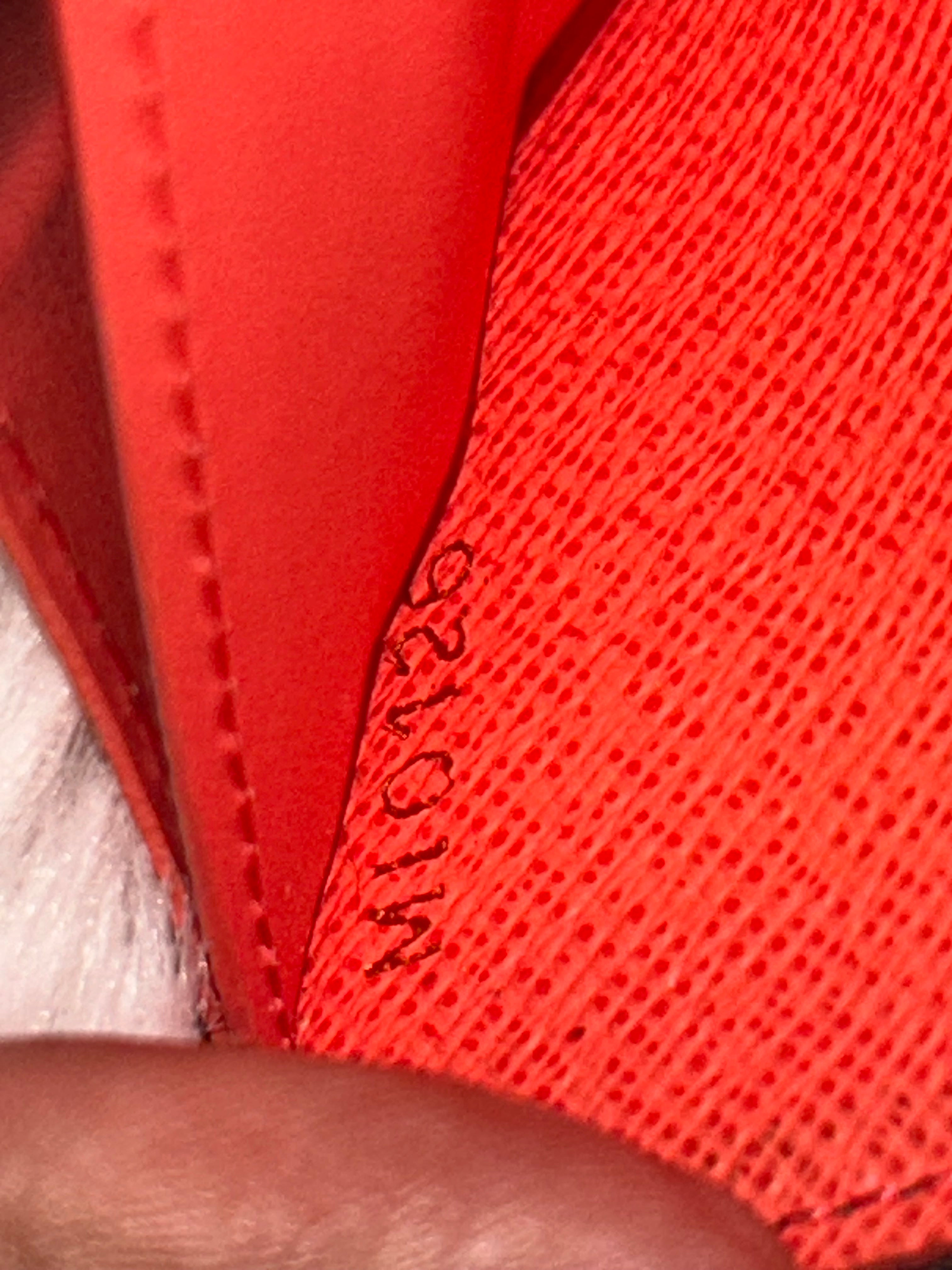 LV Monogram Clemence Wallet- Orange Interior