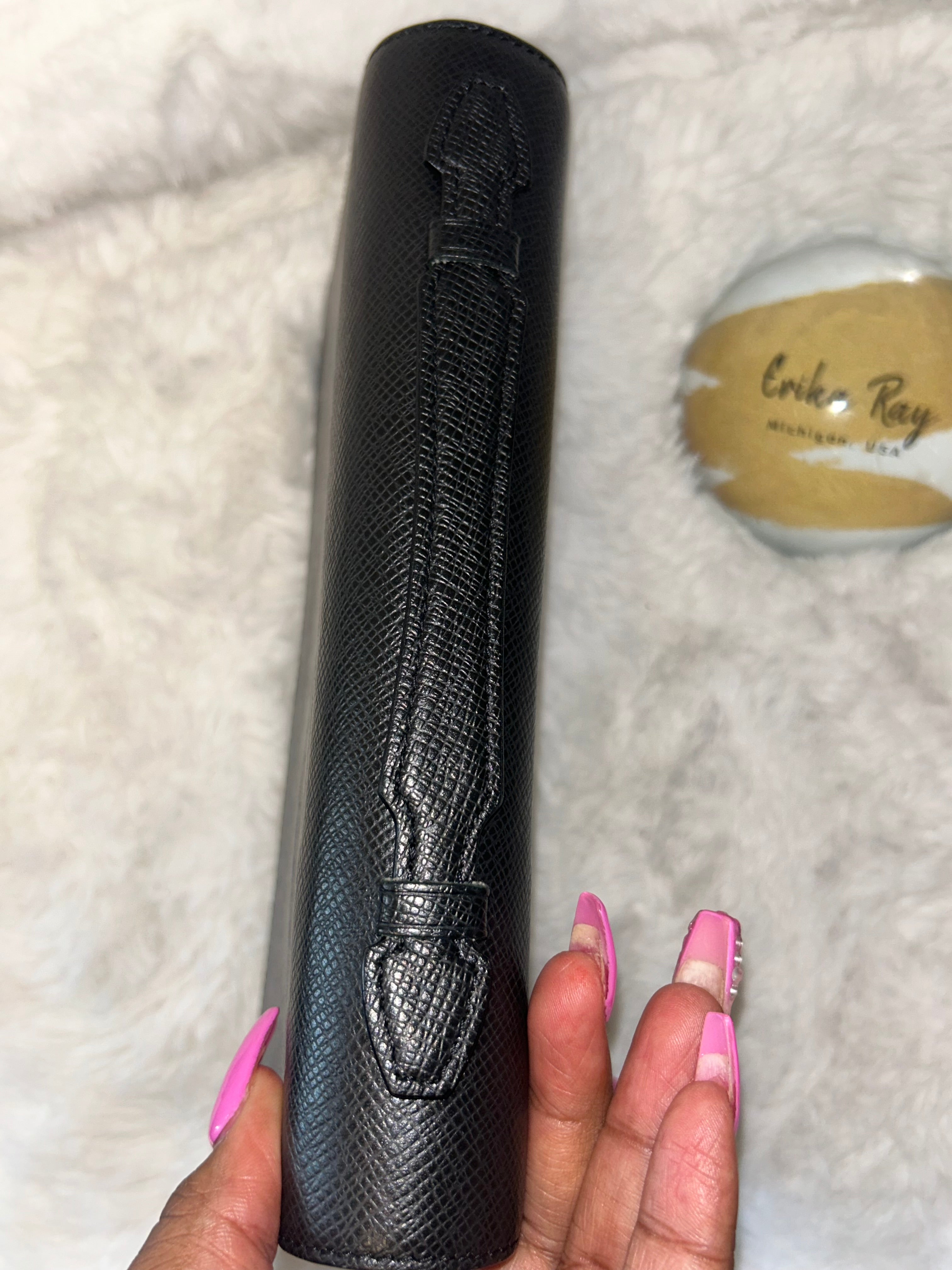 LV Black Taiga Organizer Wallet