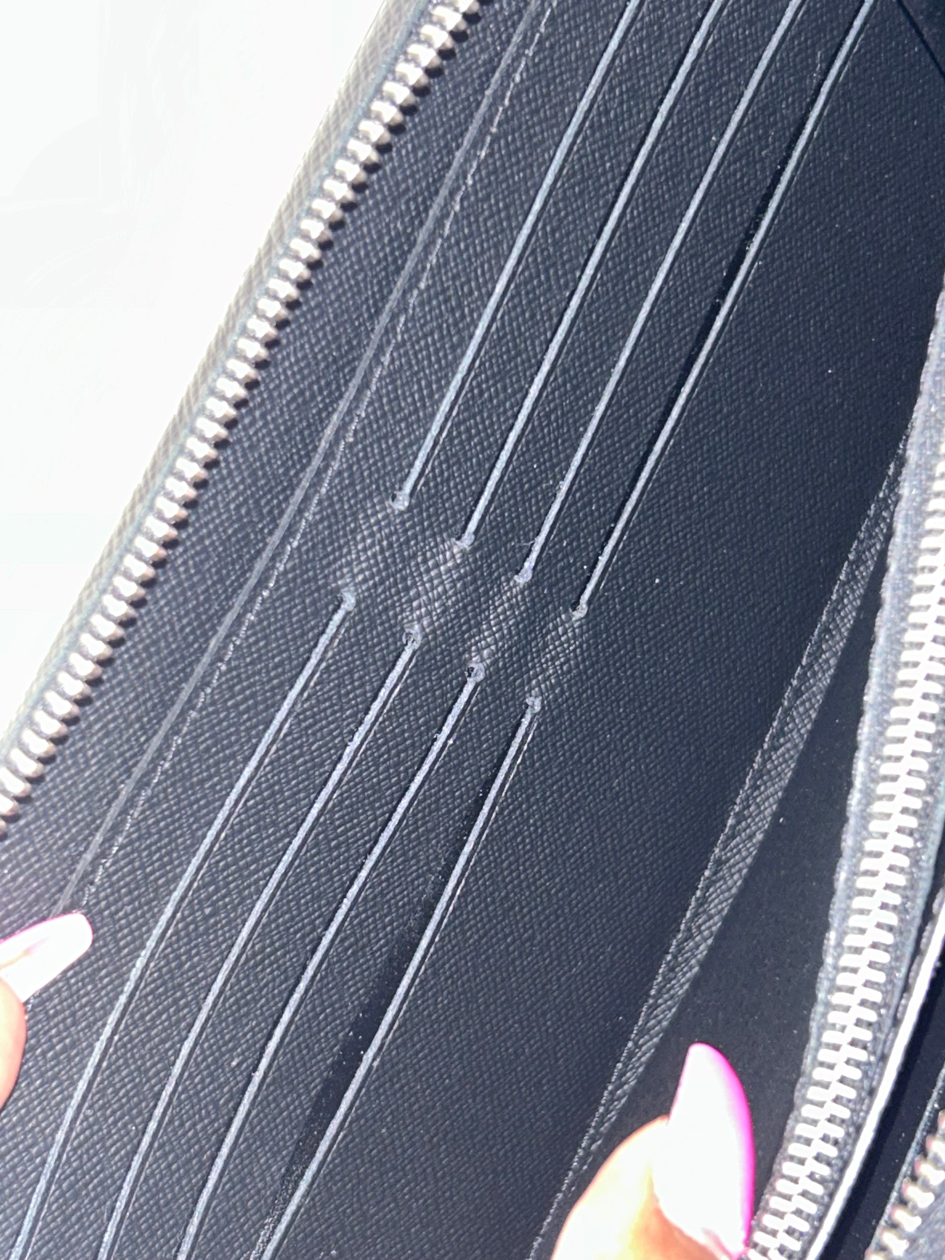 LV Black Taiga Organizer Wallet